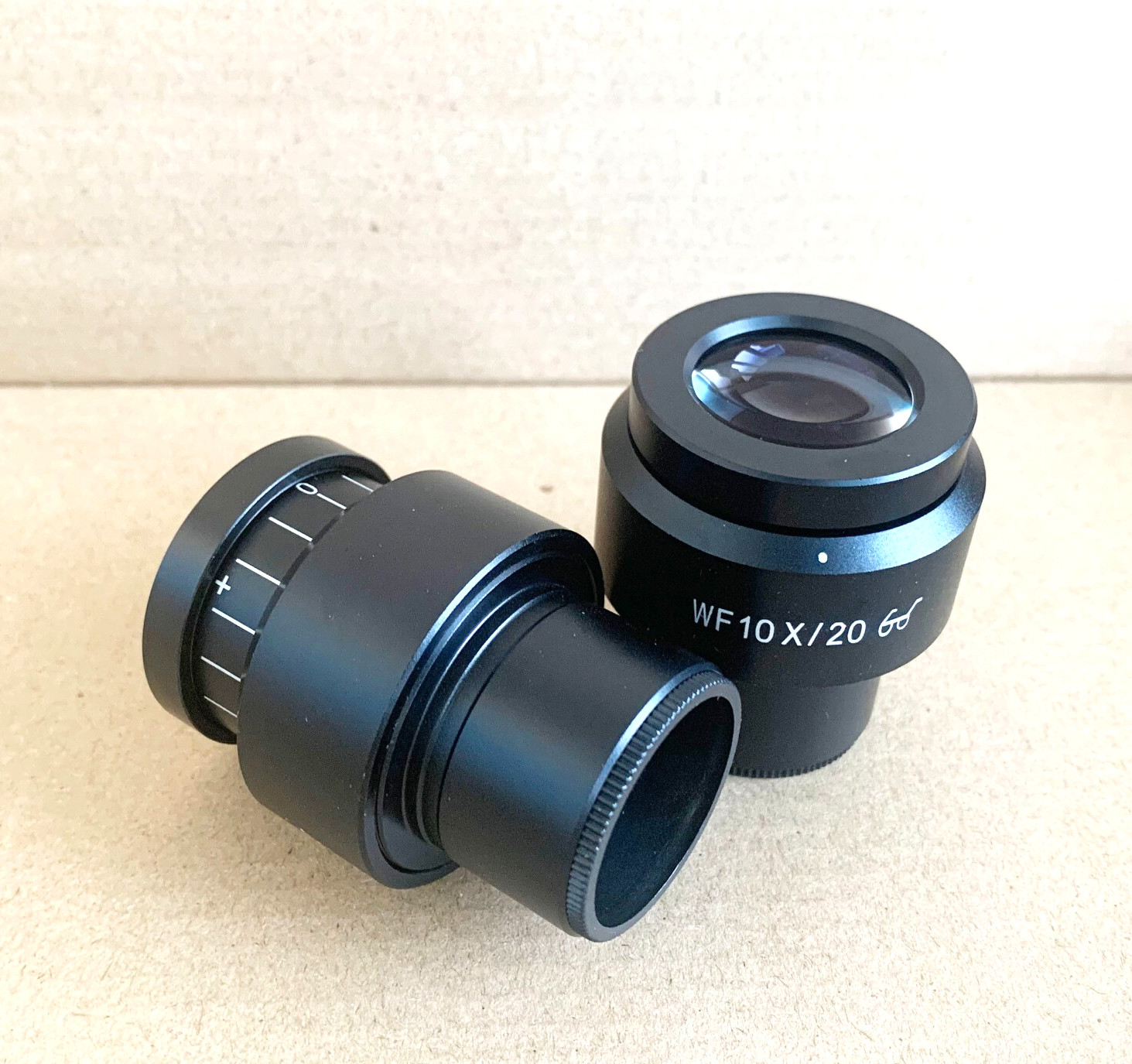 Pair WF10X/20 Wide Angle Eyepieces 30mm for Microscope with Diopter Adjustment