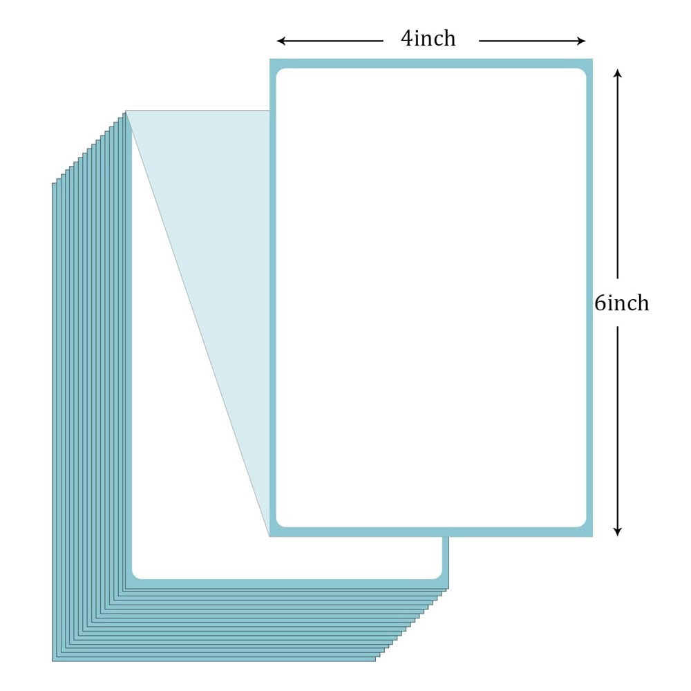 500-2000 4″x6″ Fanfold Direct Thermal Shipping Labels for Zebra & Rollo Printers