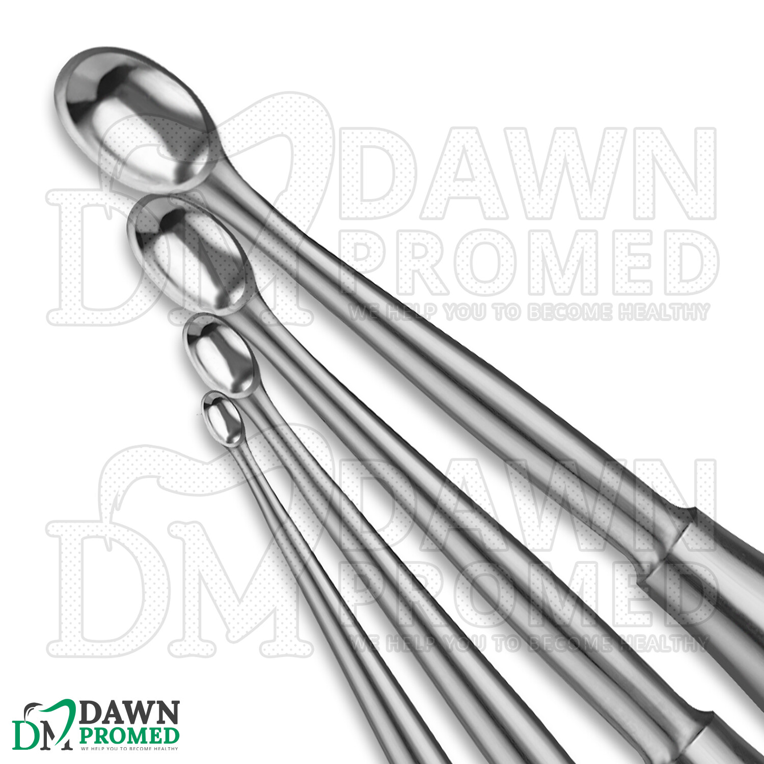 Spratt Brun Mastoid Curette Available Individual & Sets Surgical Ear Instruments