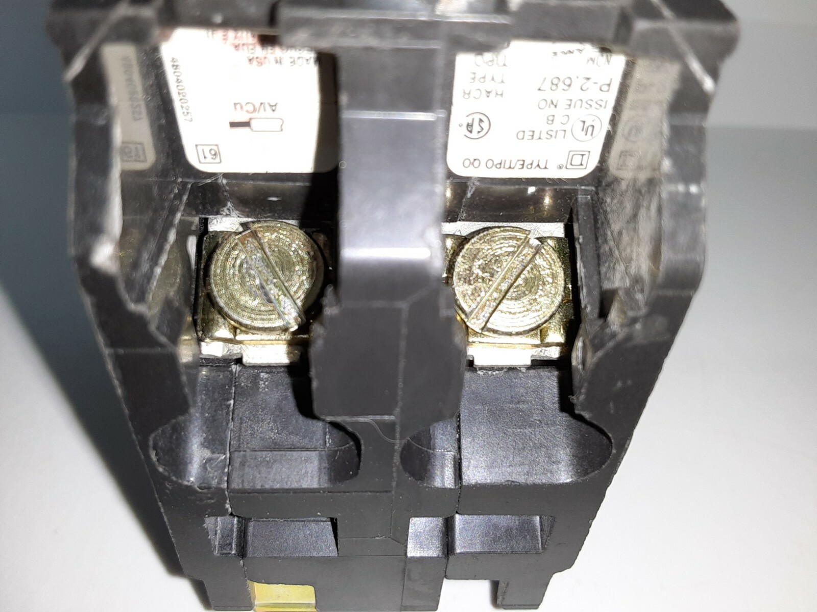 SQUARE D QO230 30 amp 2 pole Type QO Circuit Breaker YELLOW FACE