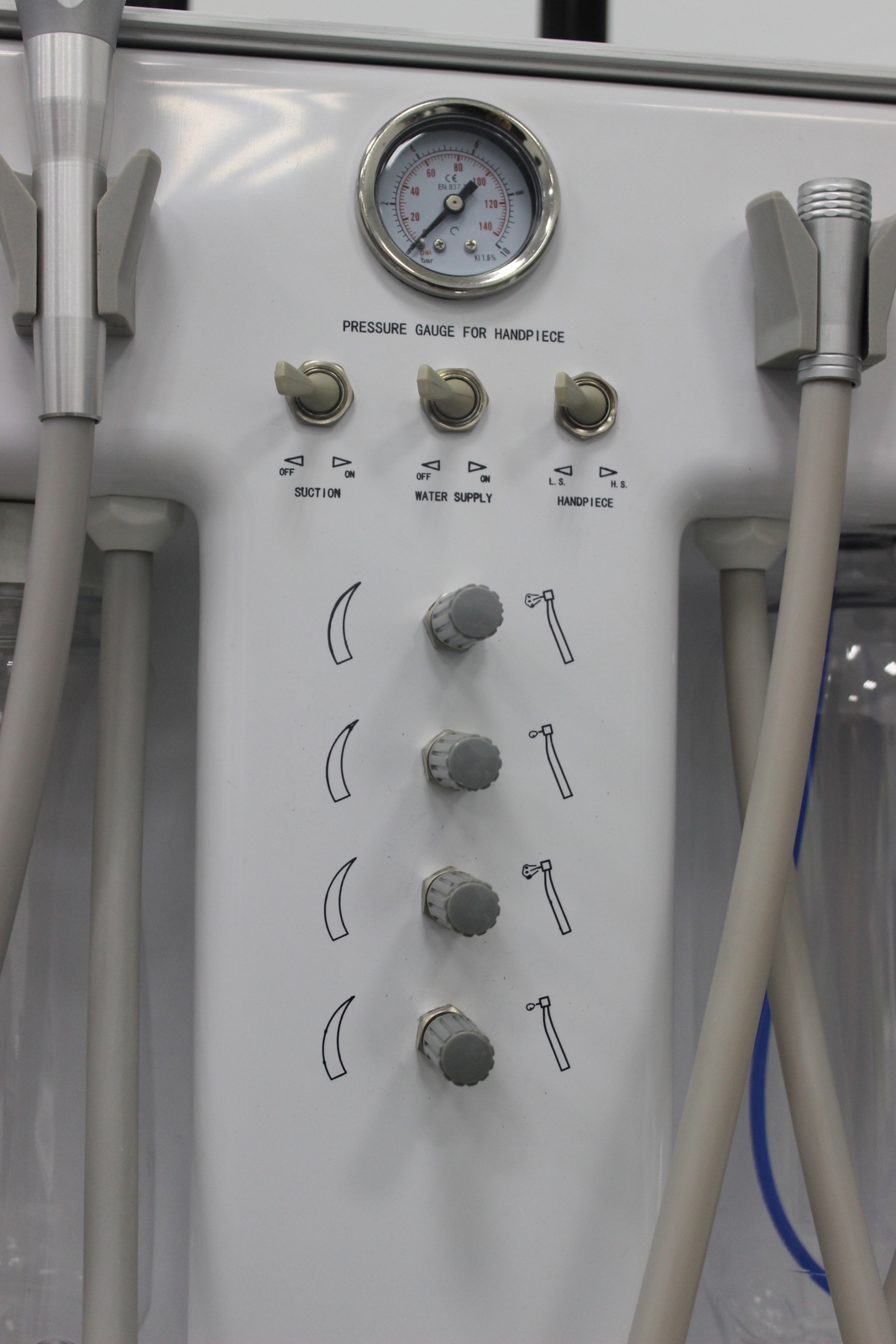 Dental Silent Air Compressor Unit GU-P206S+LED Curing Light+Ultrasonic Scaler 2H