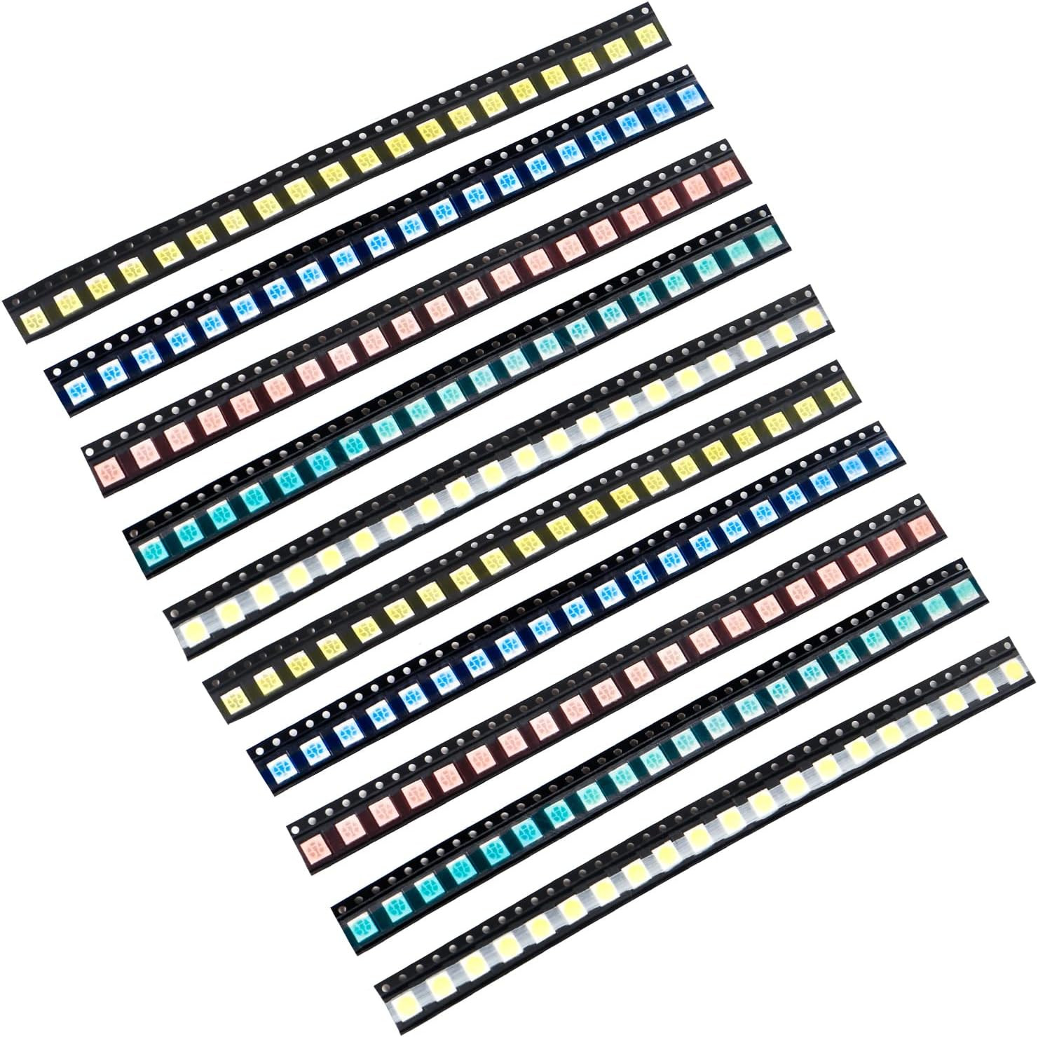 5050 SMD LED Diode Lights Assorted Kit (Mini Chip 5.0Mm X 5.0Mm for PCB DC