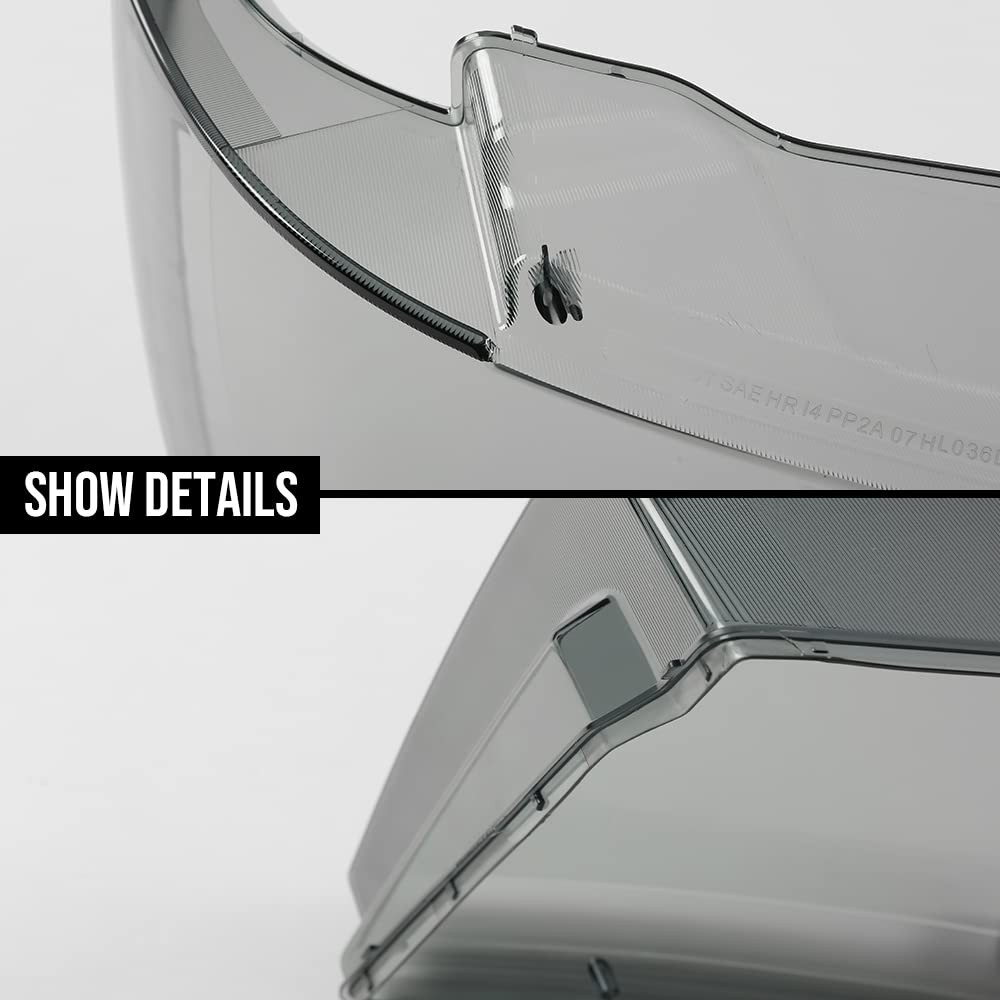 Headlight Clear Lens Cover Smoke For 07-14 Chevy Tahoe Suburban 1500