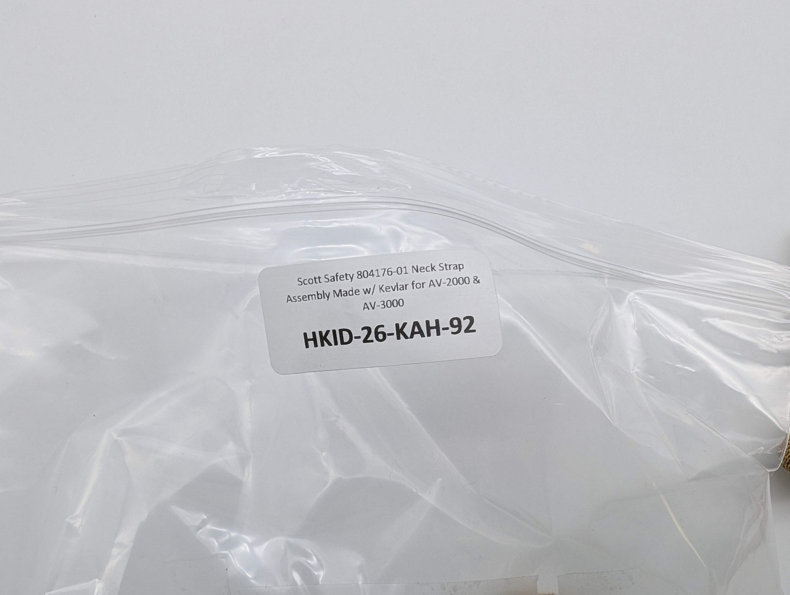 Scott Safety 804176-01 Neck Strap Assembly Made w/ Kevlar for AV-2000 & AV-3000