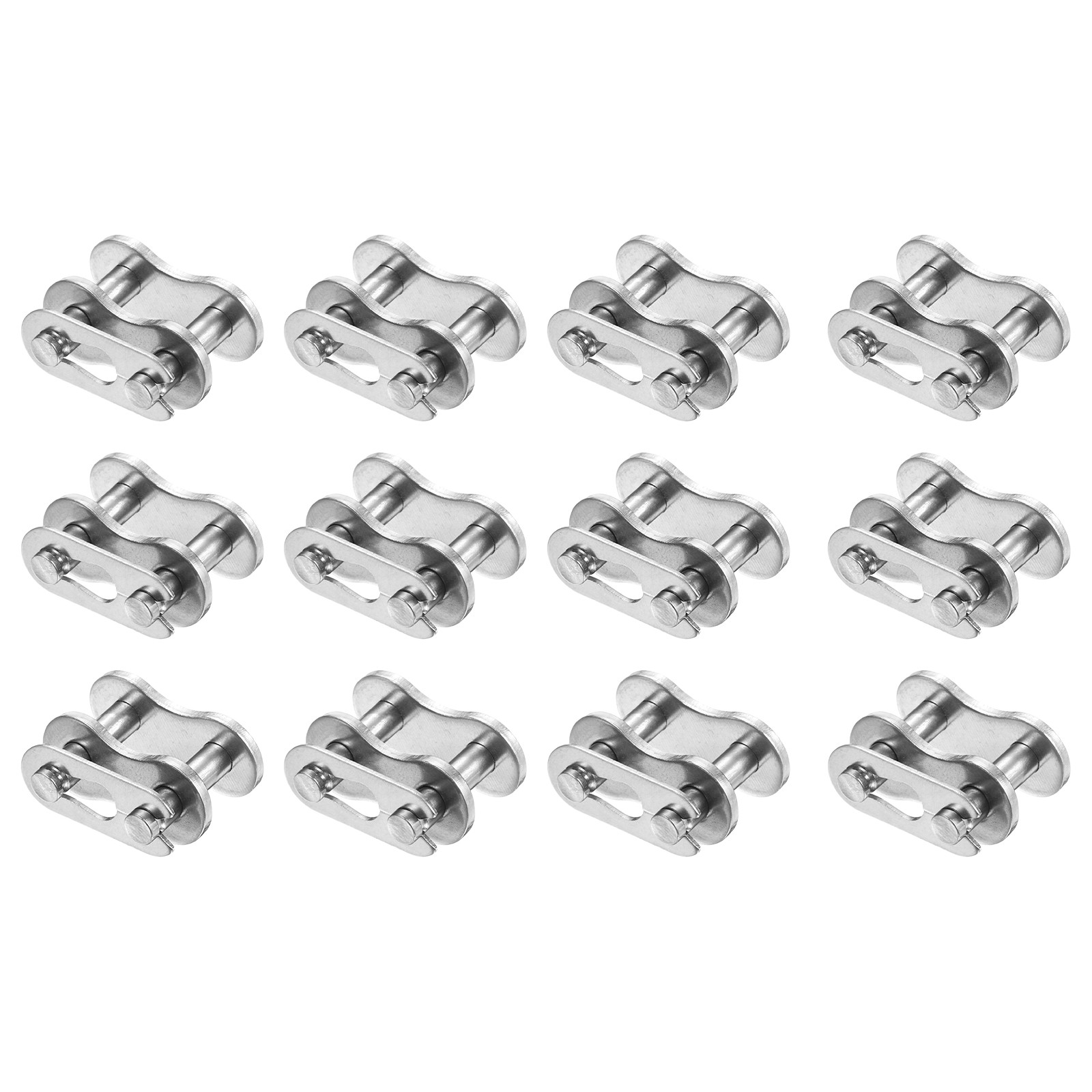 12Pcs 1/2″ Stainless Steel Roller Chain Offset Link Full Links for 08A Chain