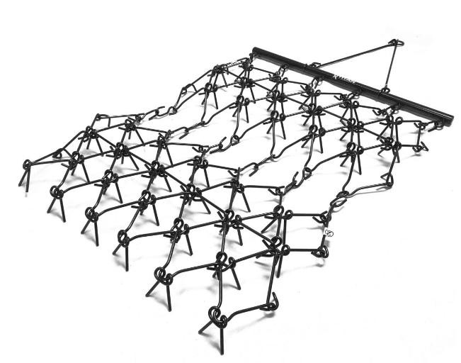 Drag Harrow for ATV & Tractor, 4×4 ft & 5×4.5 ft, 3/8″ 1/2″ Teeth, Tow Behind