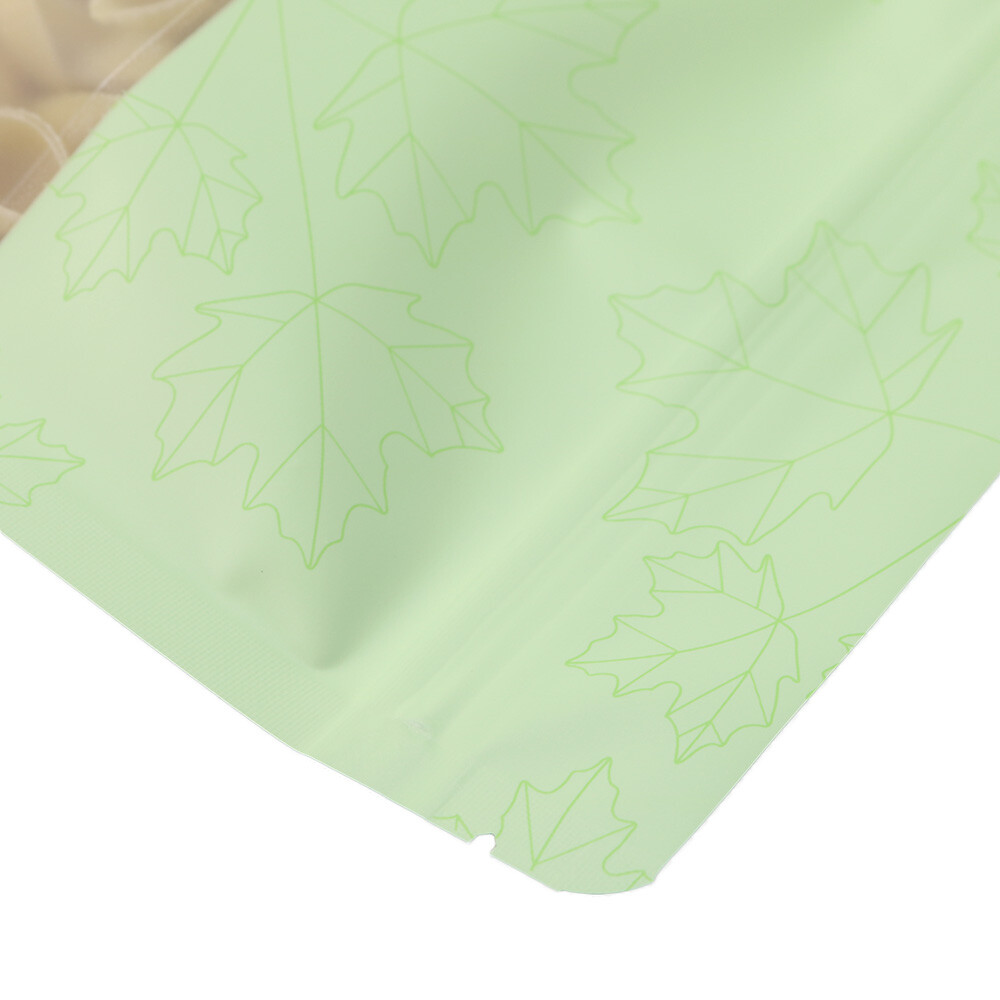 Mint Green Waterproof Aluminum Bottom Gusset Bags for Pancake Flour Products