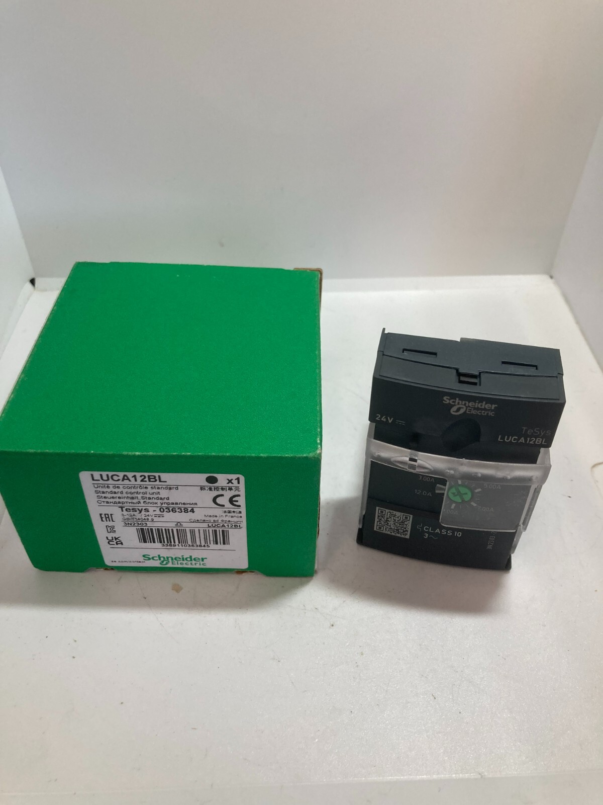 SCHNEIDER LUCA12BL STANDARD CONTROL UNIT CL10 3 PHASE 3-12A 24VDC NIB