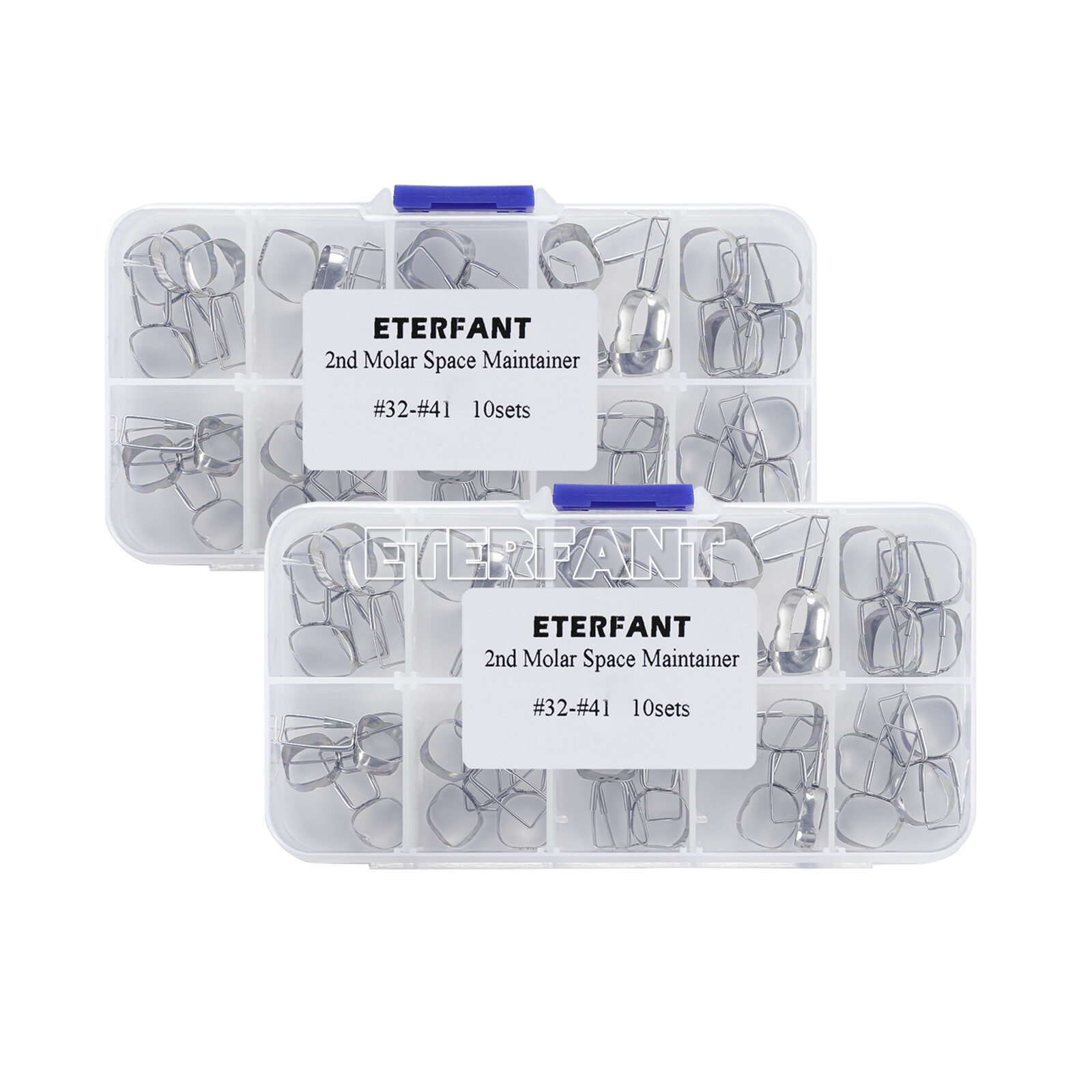 40PCs ETERFANT Dental 2nd Molar Space Maintainer Brace Preformed Band & Loop