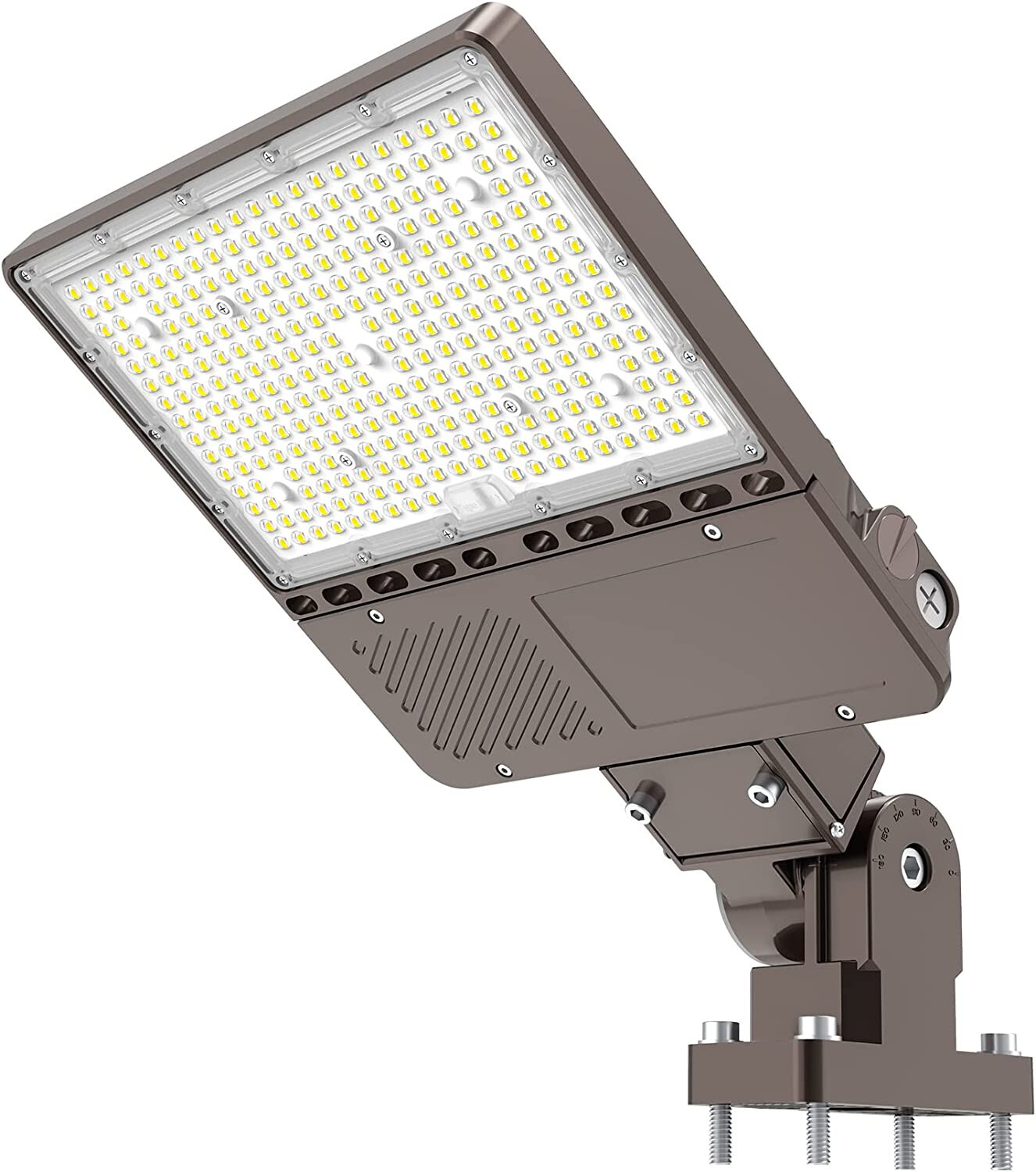 150W LED Parking Lot Light, Photocell, 22,500LM Shoebox Light Pole Arm Mount