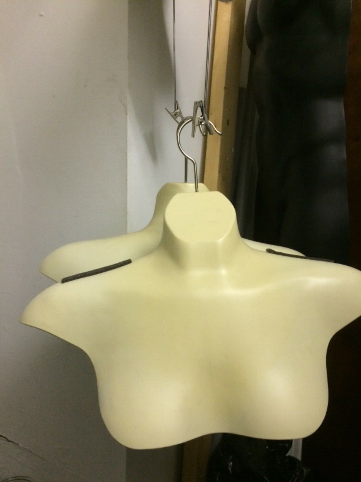 Vintage Display Fashion Form Molded MALE Half Body Hanging Torso