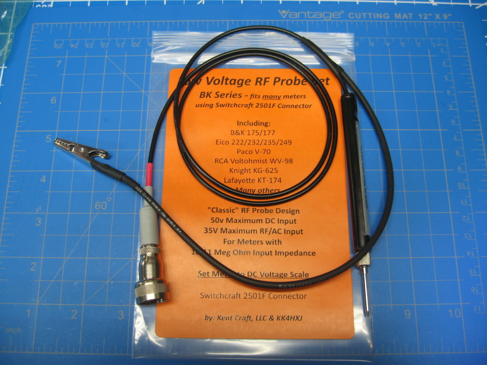 VTVM RF Probe – Low Voltage – B&K/Eico/Knight/RCA/Paco Meters & More