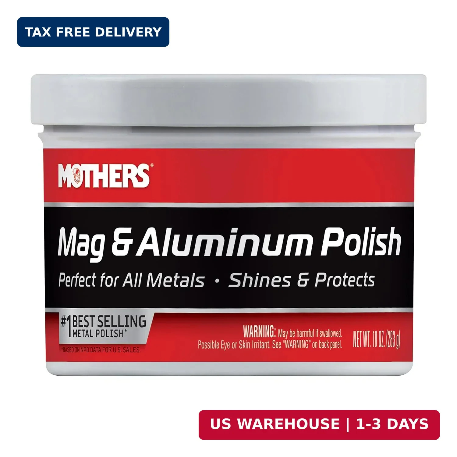 Mothers Mag & Aluminum Polish, 10 oz. (05101)
