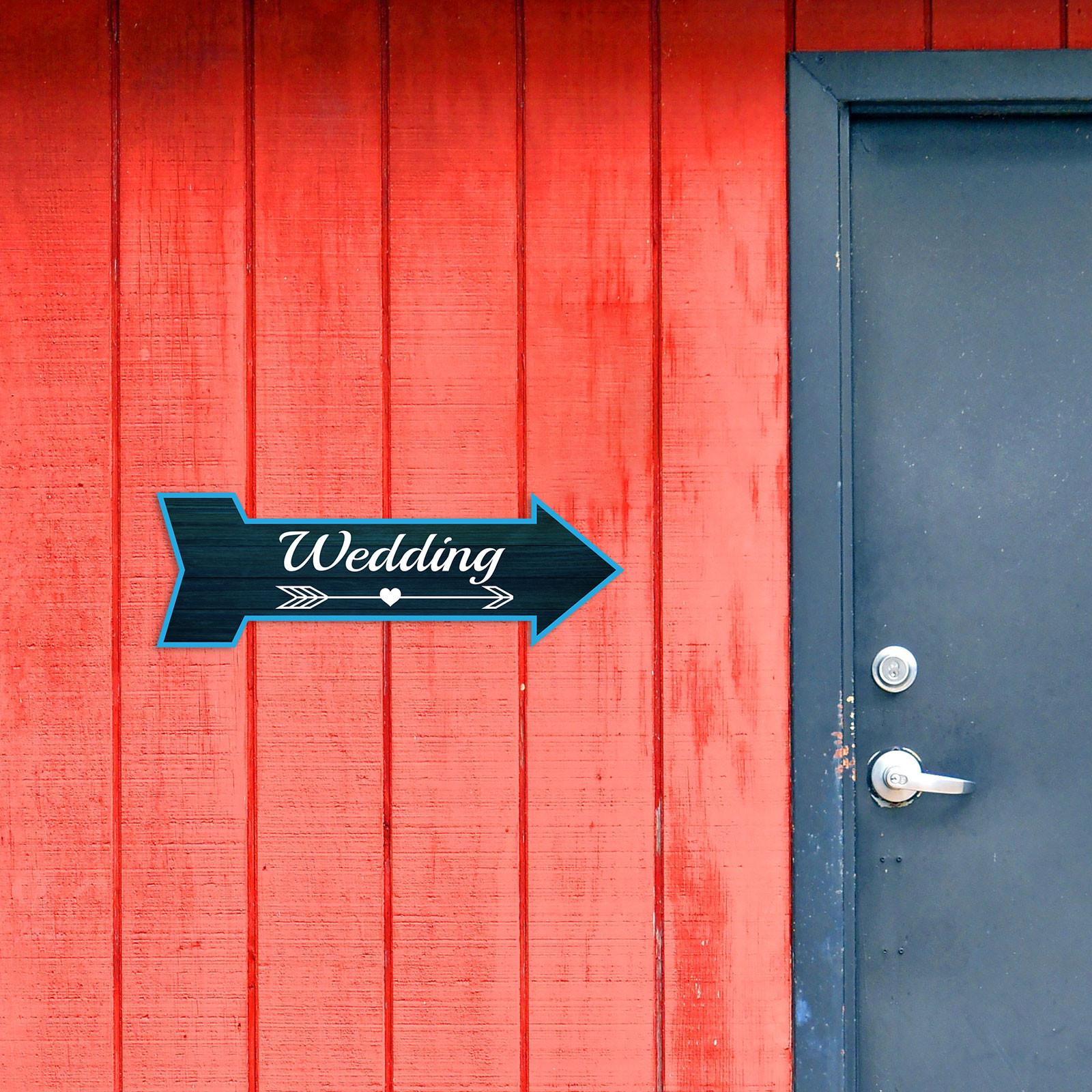 Arrow Shape Wedding 12×4″ Wall or Door Sign | Events & Celebrations Signage