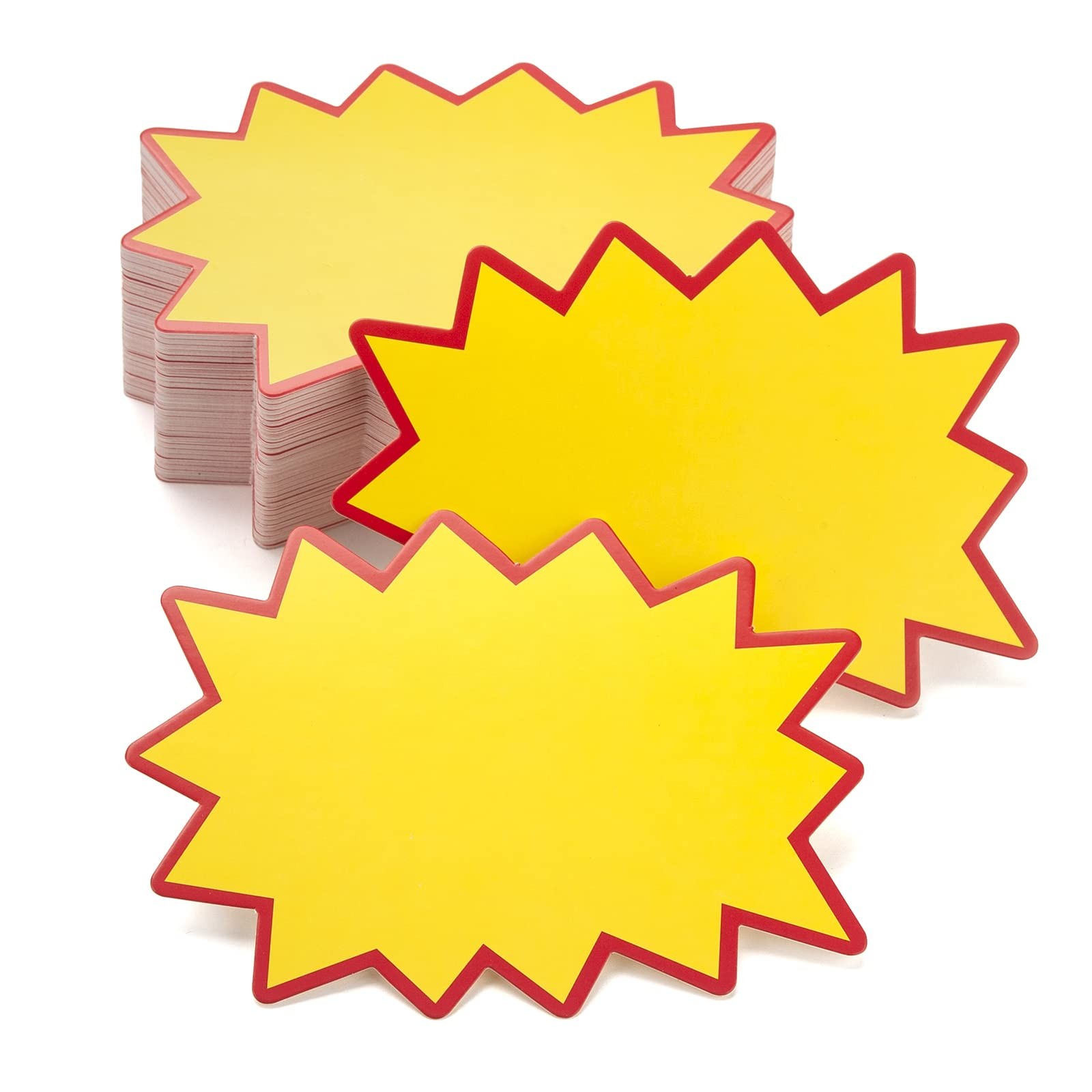 200 Pcs Starburst Signs Sale Price Tags Blank Star Retail Sale Signs Burst