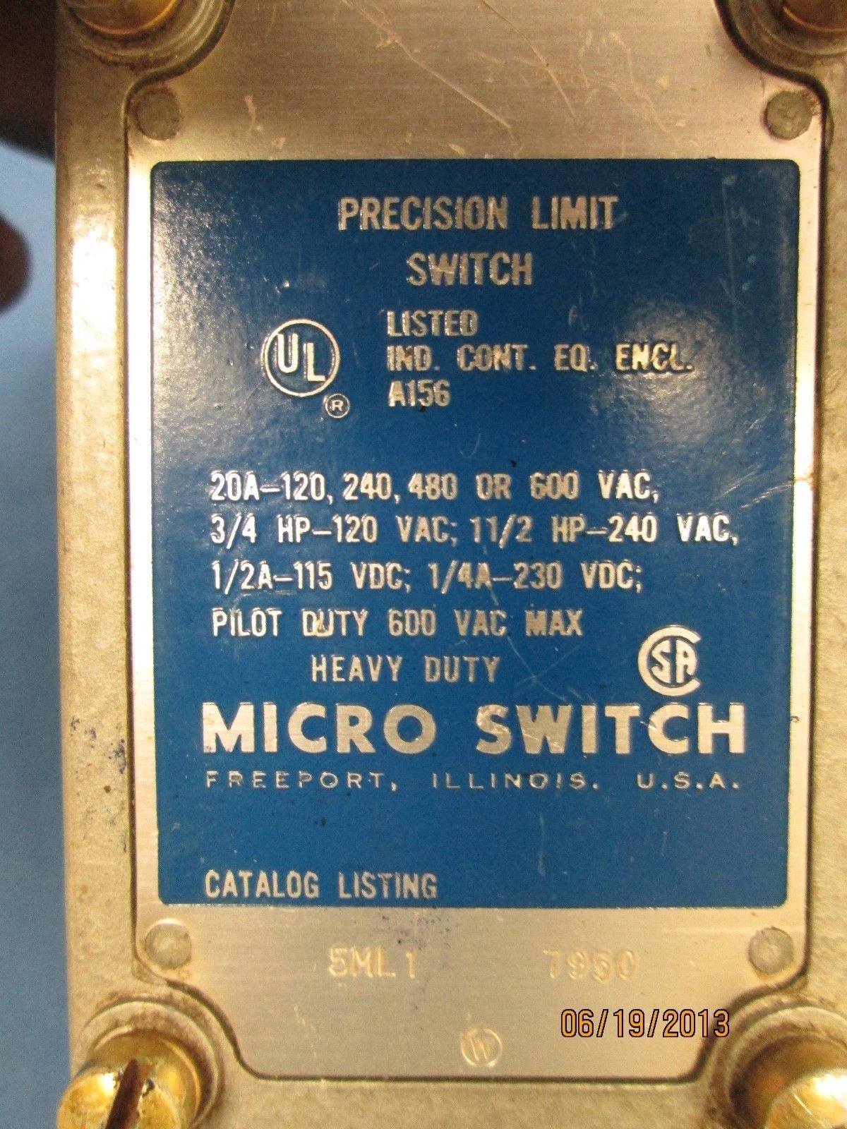 Micro Switch 5ML1 Limit Switch