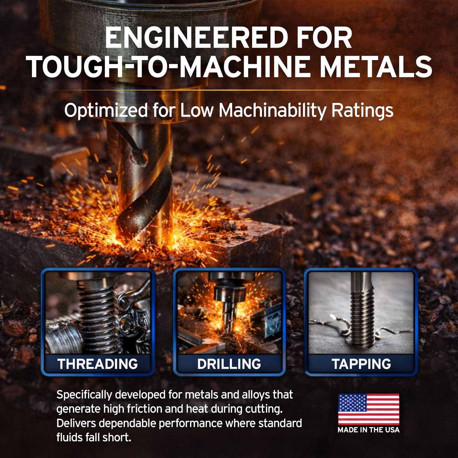 Presidential Heavy Duty Dark Metalworking Fluid – with Sulfur and Fat Additives