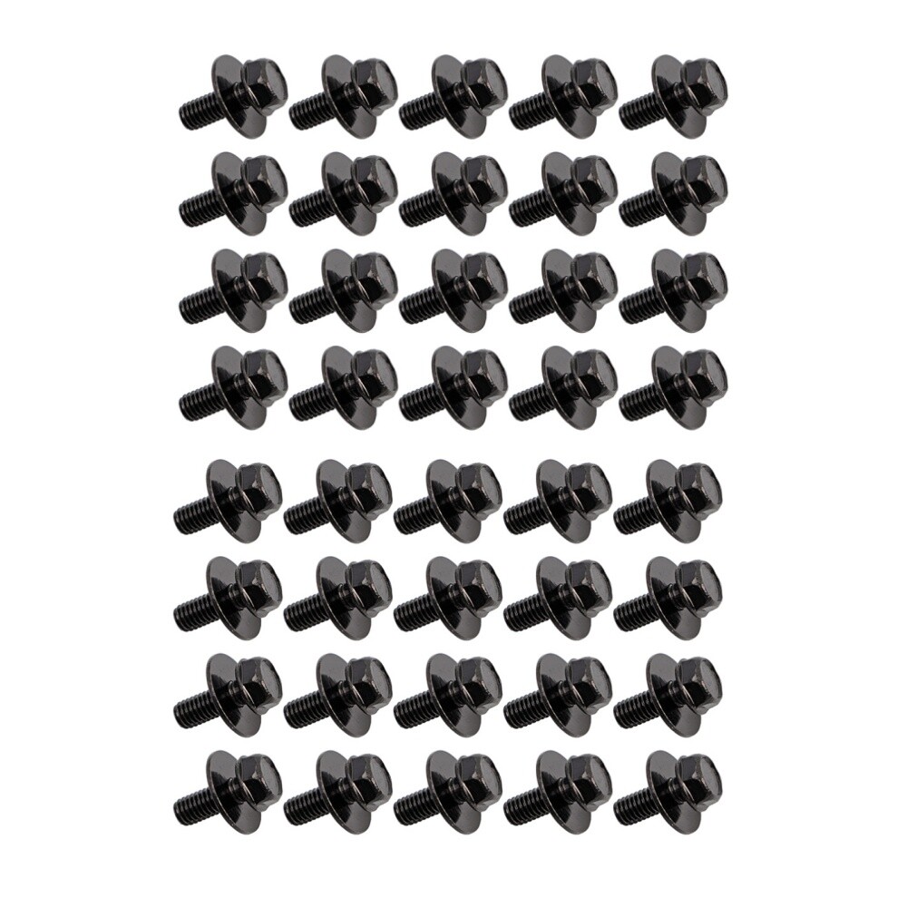 Car Body Bolts Screws M6-1.0x 16mm Long-10mm Hex-17mm Washer For Toyota 20-100PC