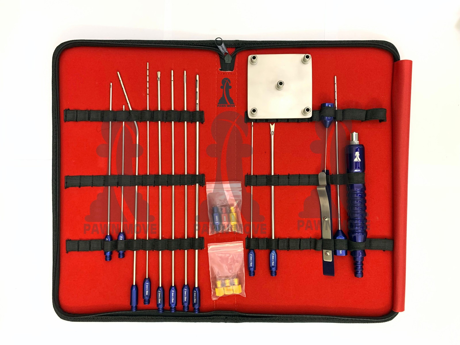 Cannula Set of 21 Pieces Liposuction Fat Reduction kit With Syringe Stand Steel