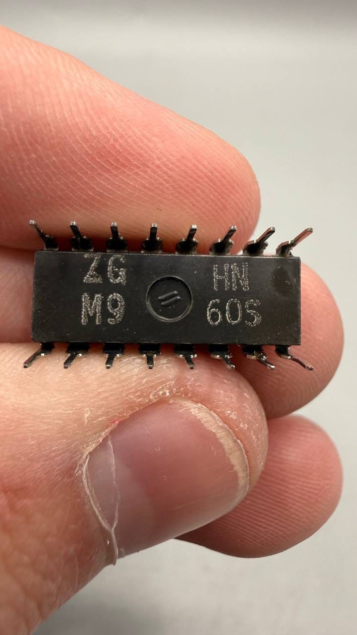 Vintage RCA CDP1858CE 4-Bit Latch Decoder COSMAC Interface IC 16Pin DIP NOS 4x