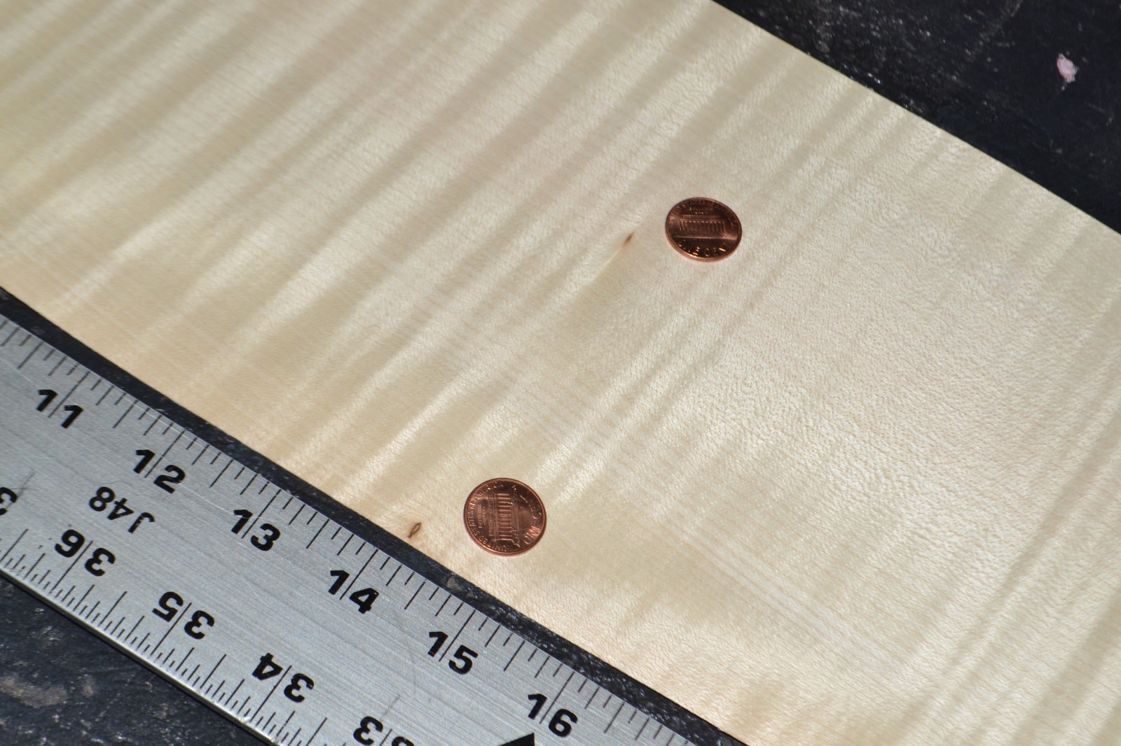 Tiger Maple Raw Wood Veneer Sheet 6.5 x 36 inches 1/42nd 35137-85