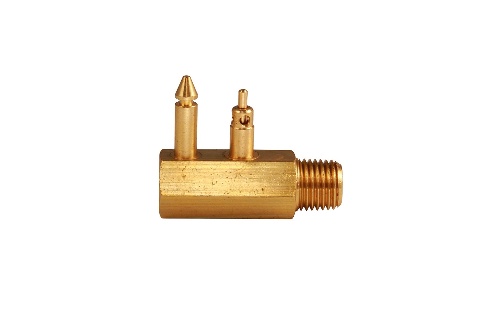 Attwood Brass Quick-Connect Tank Fitting 1/4 Inch | NPT Male 0.25 Inch,