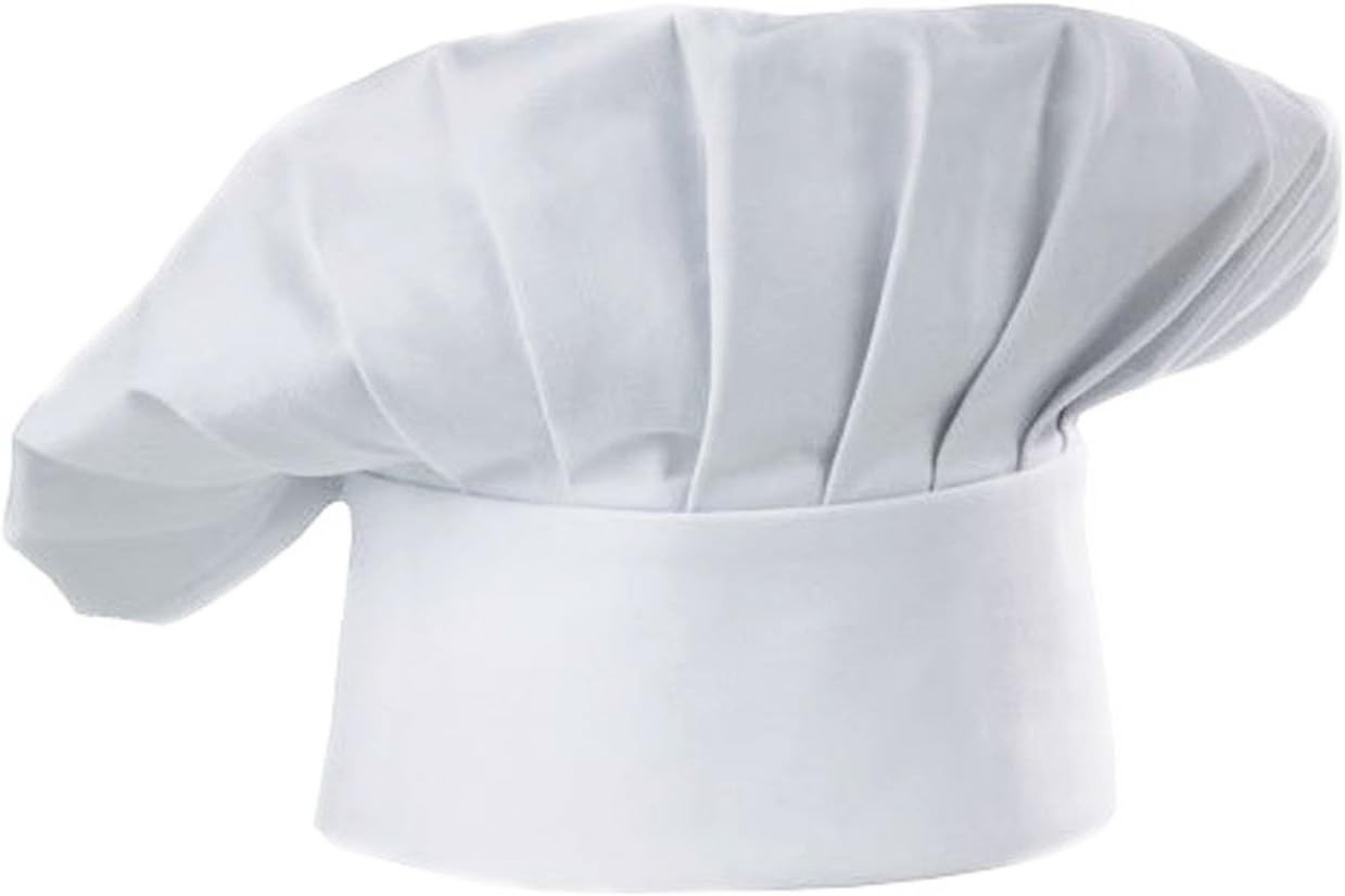 Chef Hat Set of 6 PCS Pack Adult Adjustable Elastic Baker Kitchen Cooking Che…