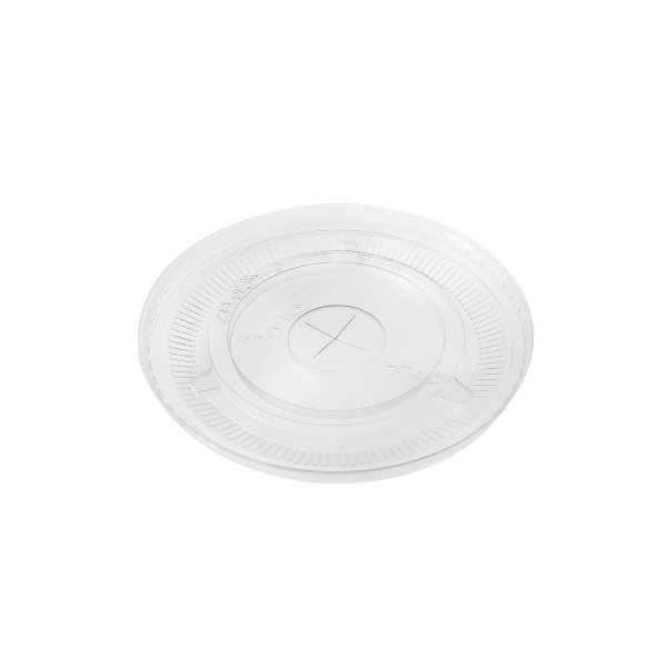 Karat 104.5mm PET Plastic Flat Lids – 600 ct, C-KCL1045