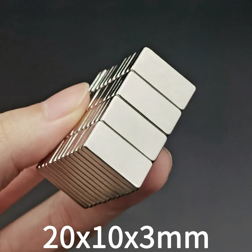 10/20pcs Super Strong Block Fridge Magnets Rare Earth Neodymium 20mm X 10mm X 3m