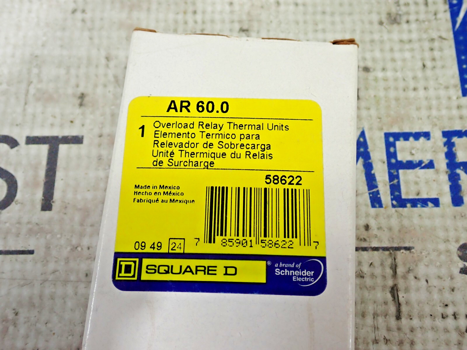 Square D AR 60.0 Overload Relay Thermal Heater Element New