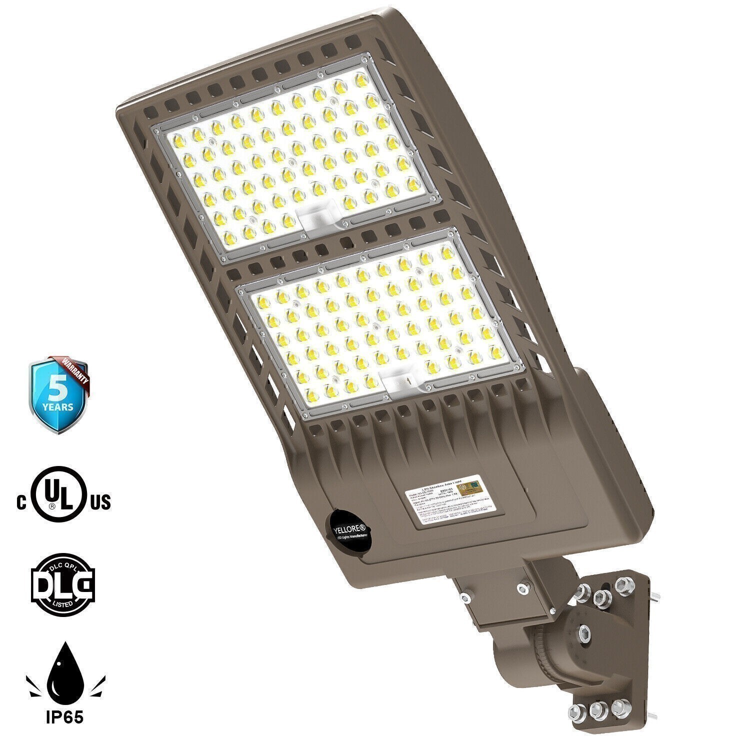 320 Watt LED Shoebox Pole Light Outdoor Commercial Parking Lot Street Lighting