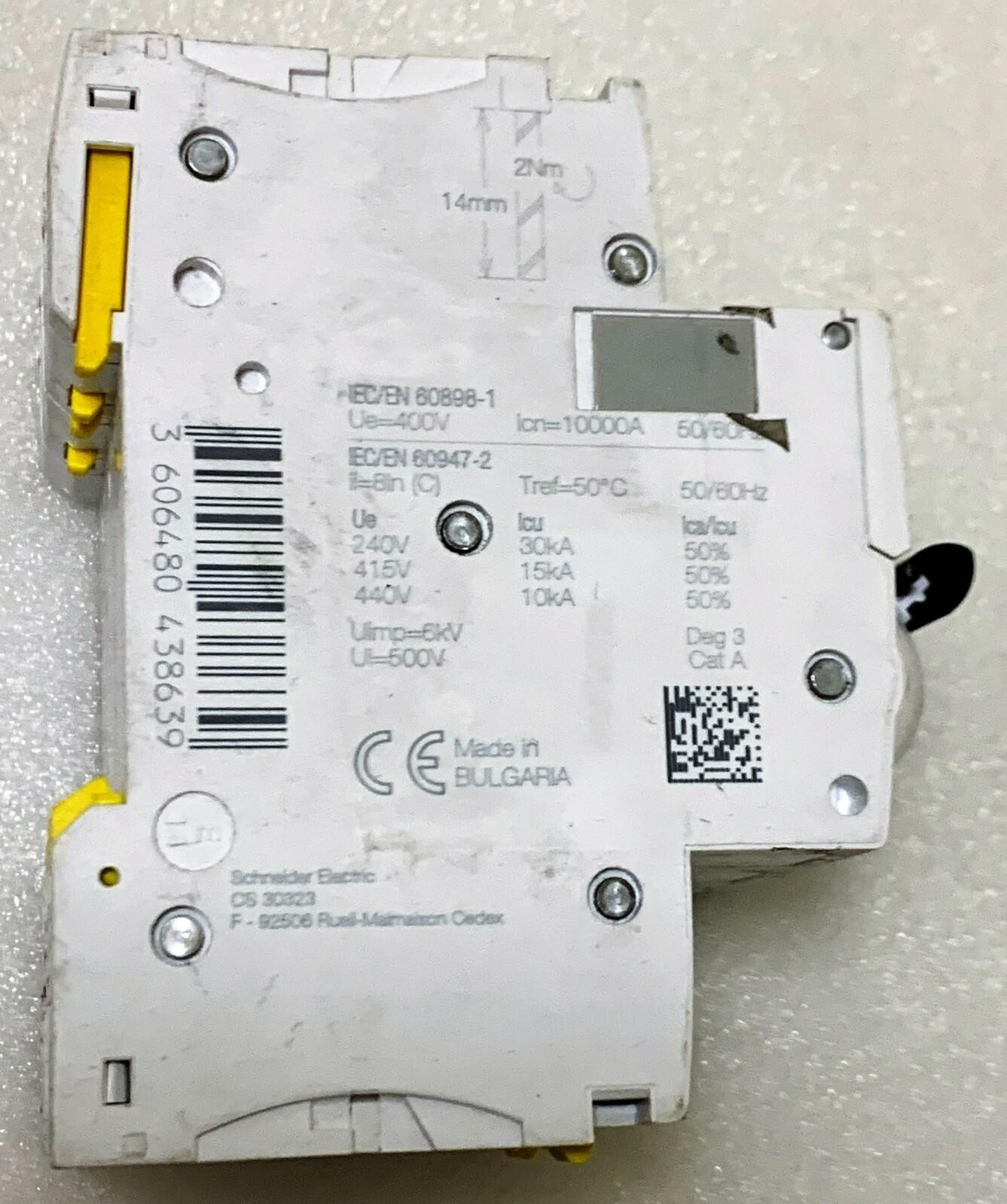 TELEMECANIQUE SCHNEIDER ELECTRIC Bulgaria IC60H-C10A-3 CIRCUIT BREAKER 3P 10A