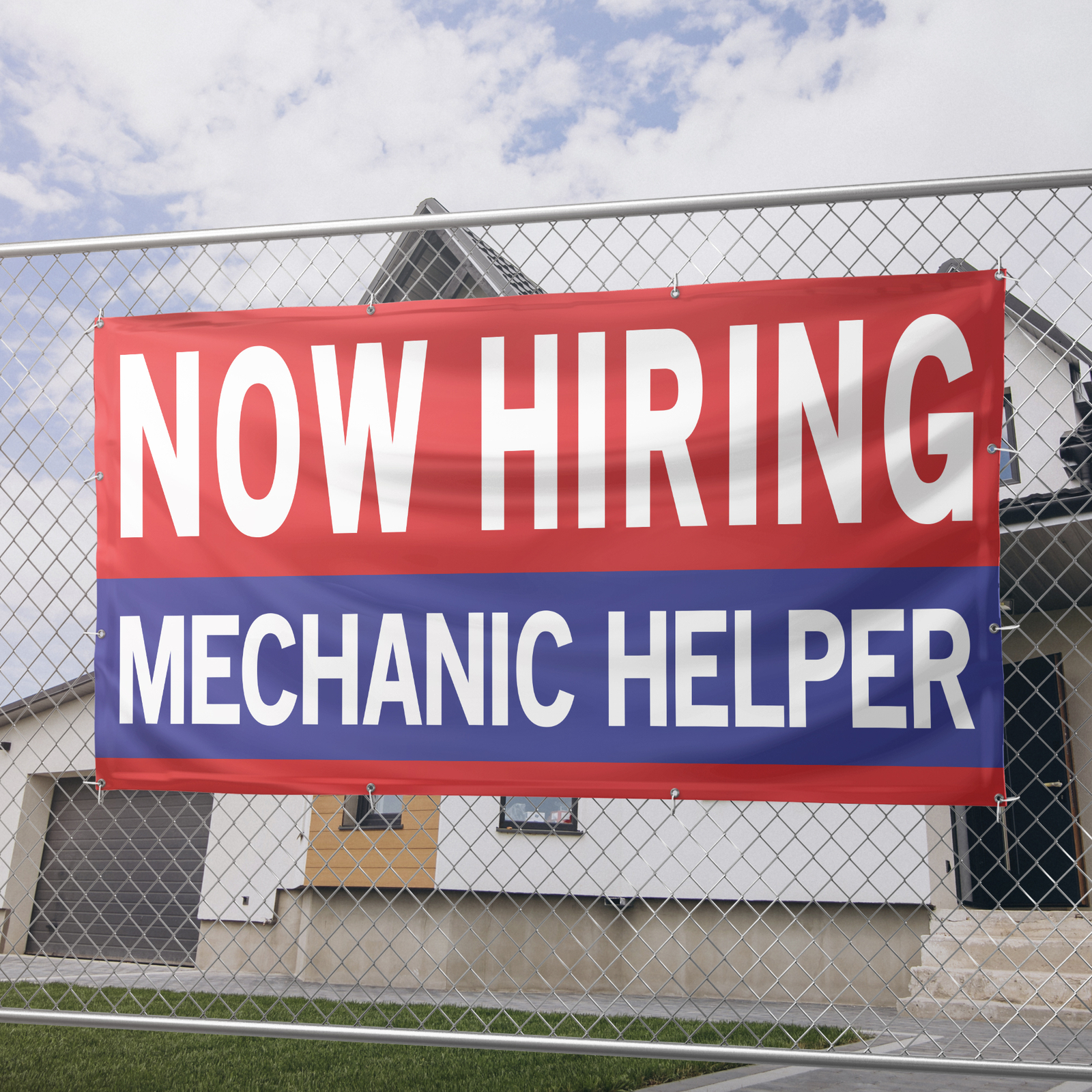 Now Hiring Mechanic Helper 13 oz Heavy Duty Vinyl Banner Jobs Available Sign