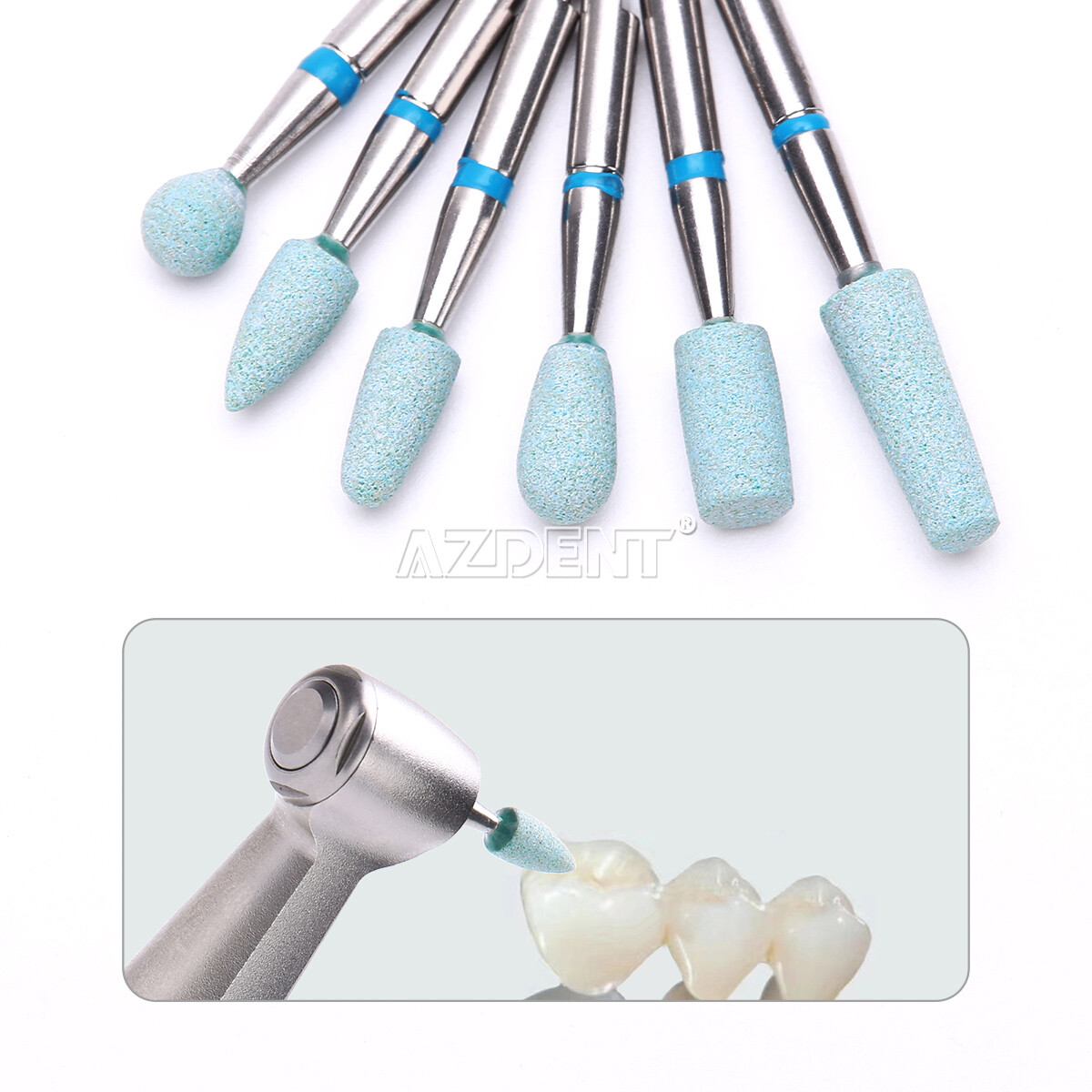 Dental Ceramic Diamond Grinder Zirconia Porcelain Polisher HP / RA 2.35mm