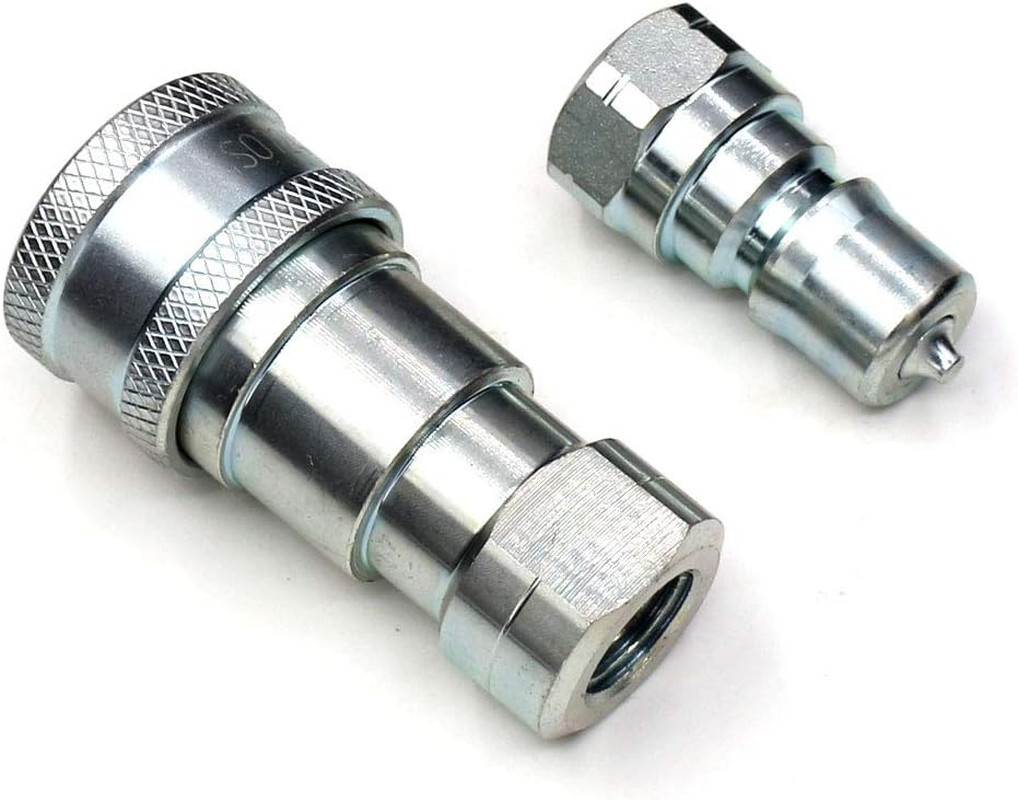Hydraulic Coupler 1/4″ NPT ISO 7241-B, Quick Connect and Disconnect Tractor Coup