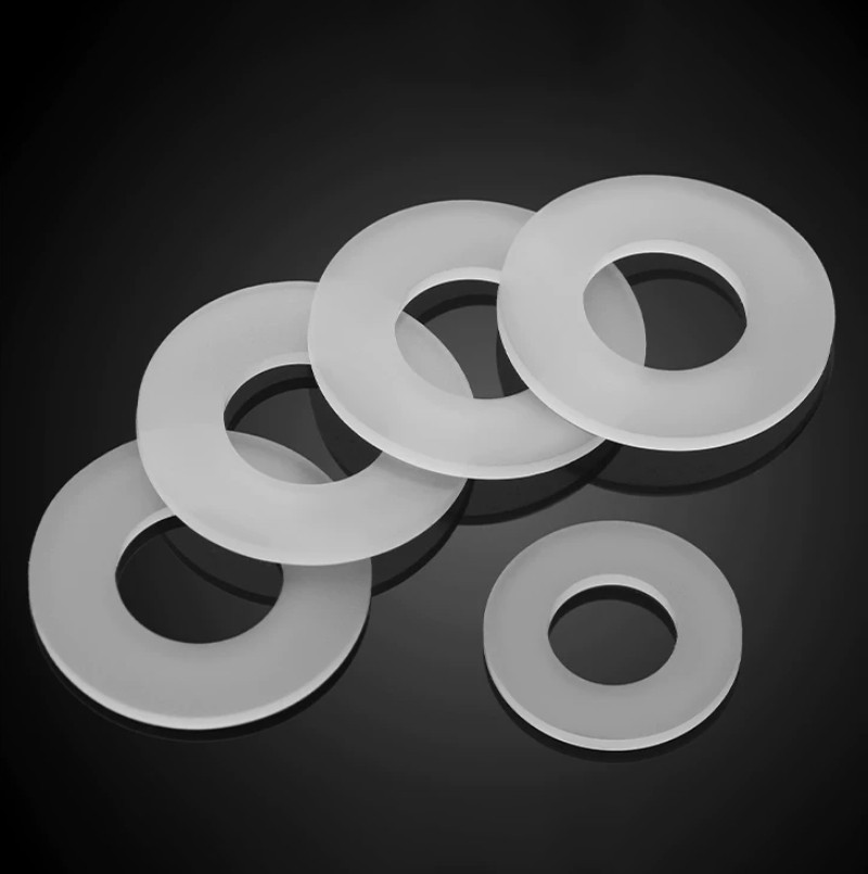 Silicone Washers Round Flat Sealing Gaskets Shock Absorption ID 2mm-45mm