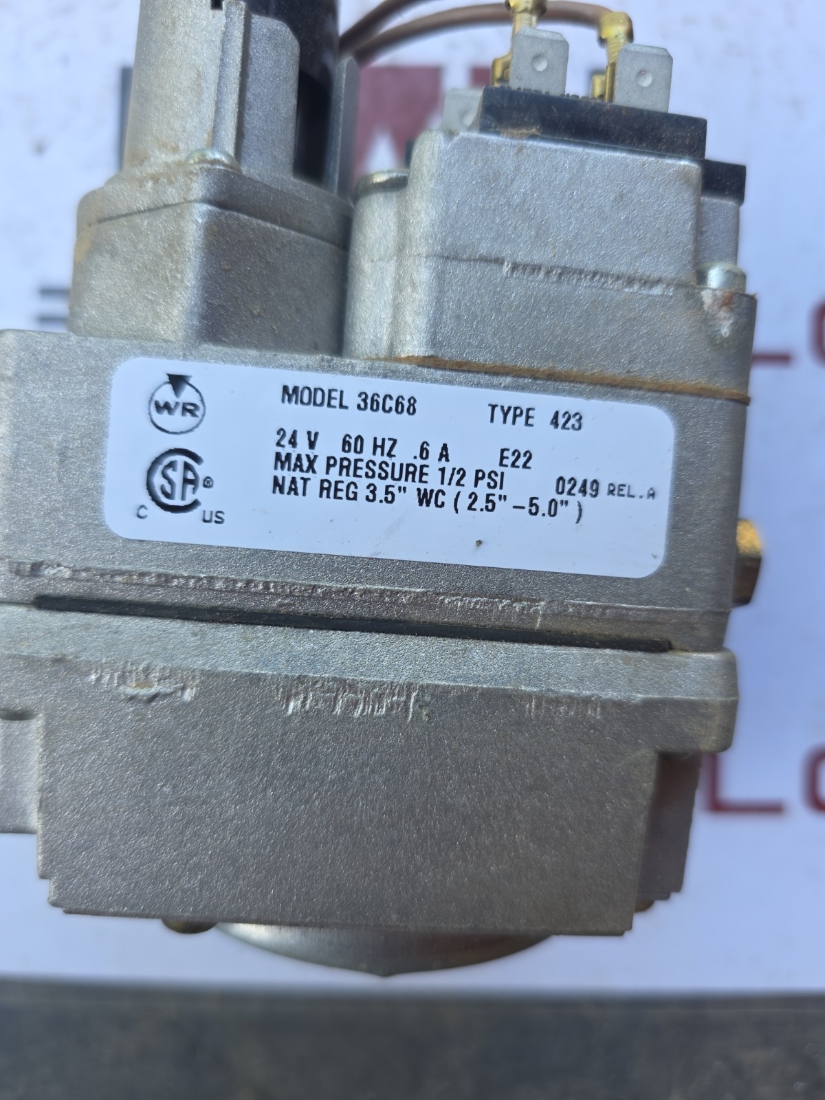White Rodgers 36C68 Type 423 Gas Valve outlet/inlet 3/4″ New