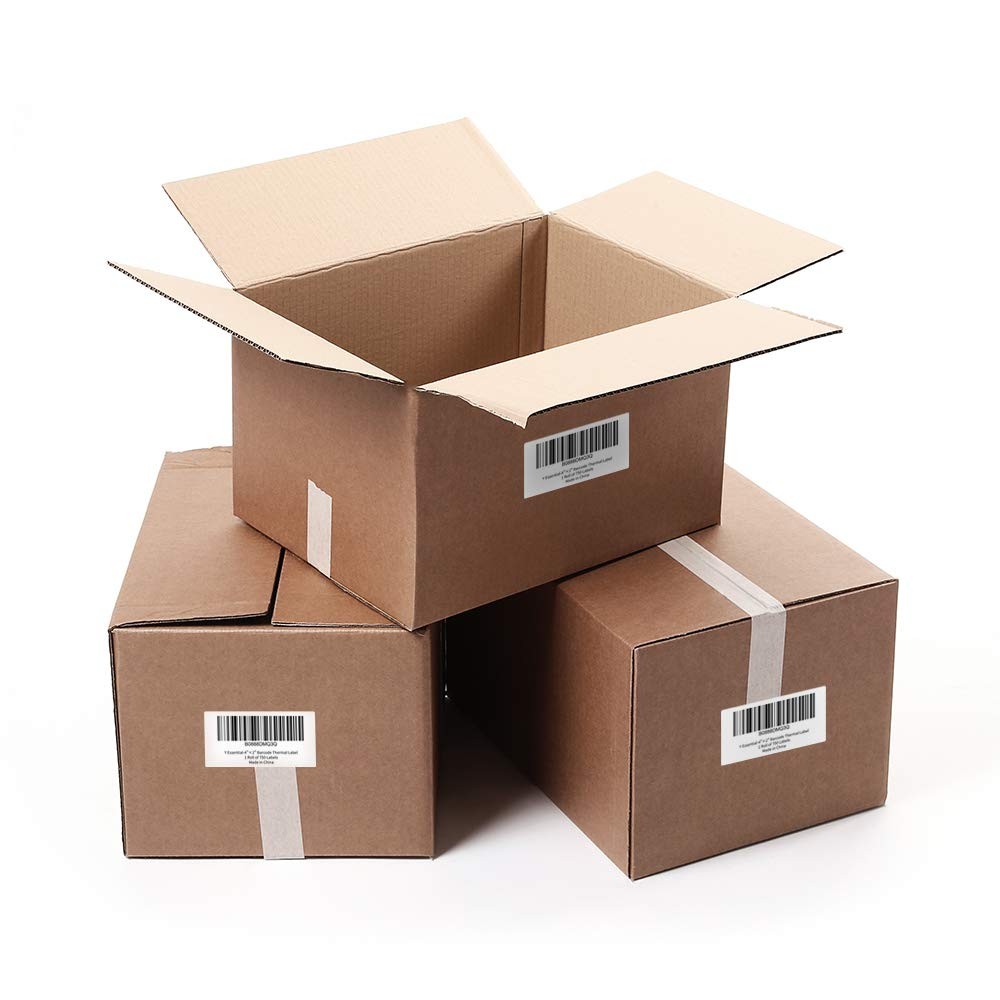 Essential 4″X2″ Direct Thermal Barcode Labels, Shipping Labels, 750 Labels of…
