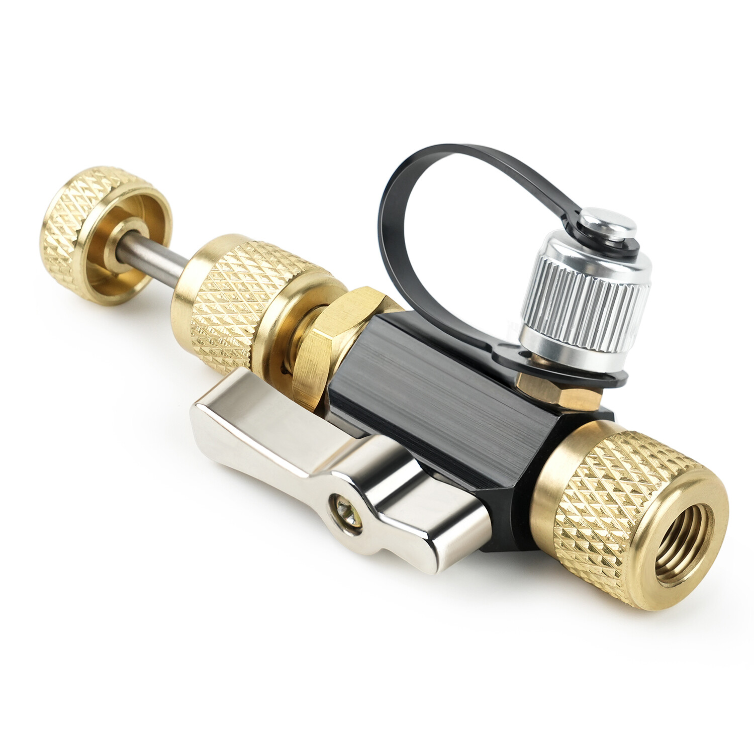 Mega Flow Vacuum Rated Valve Core Removal Tool – 1/4″ System Connection