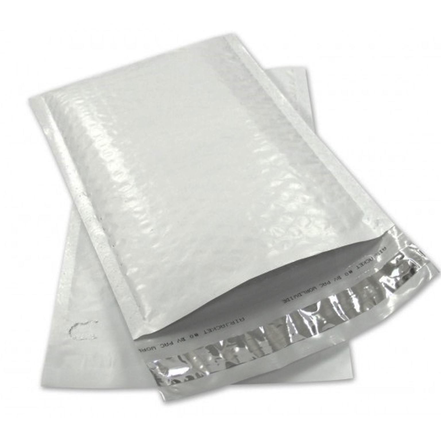 Sales4Less #000 Poly Bubble Mailers 4X8 Inches Padded 4×8 Pack of 50, White