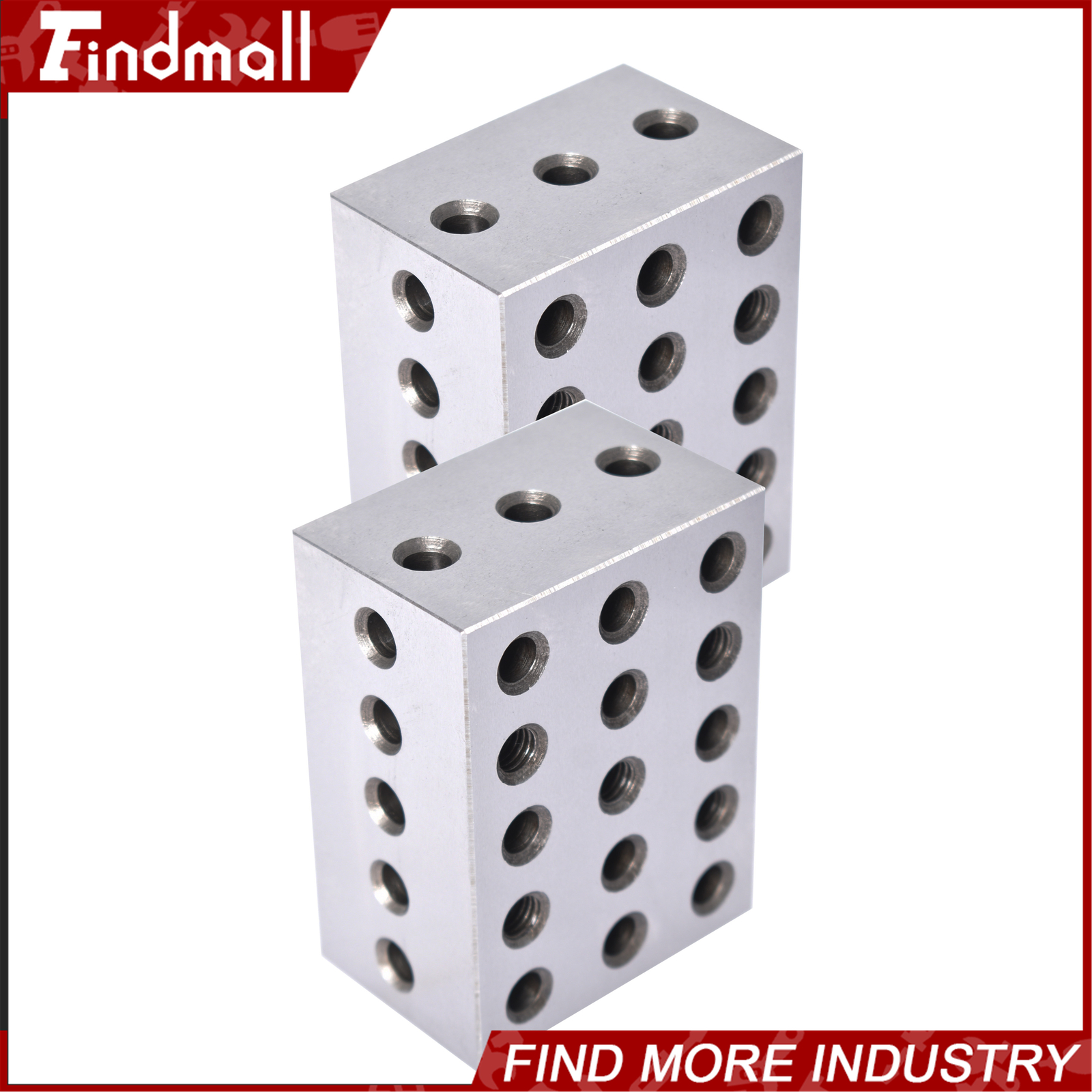2 Matched Pair Ultra Precision 2-3-4 234 Blocks 23 Holes .0002″ Machinist