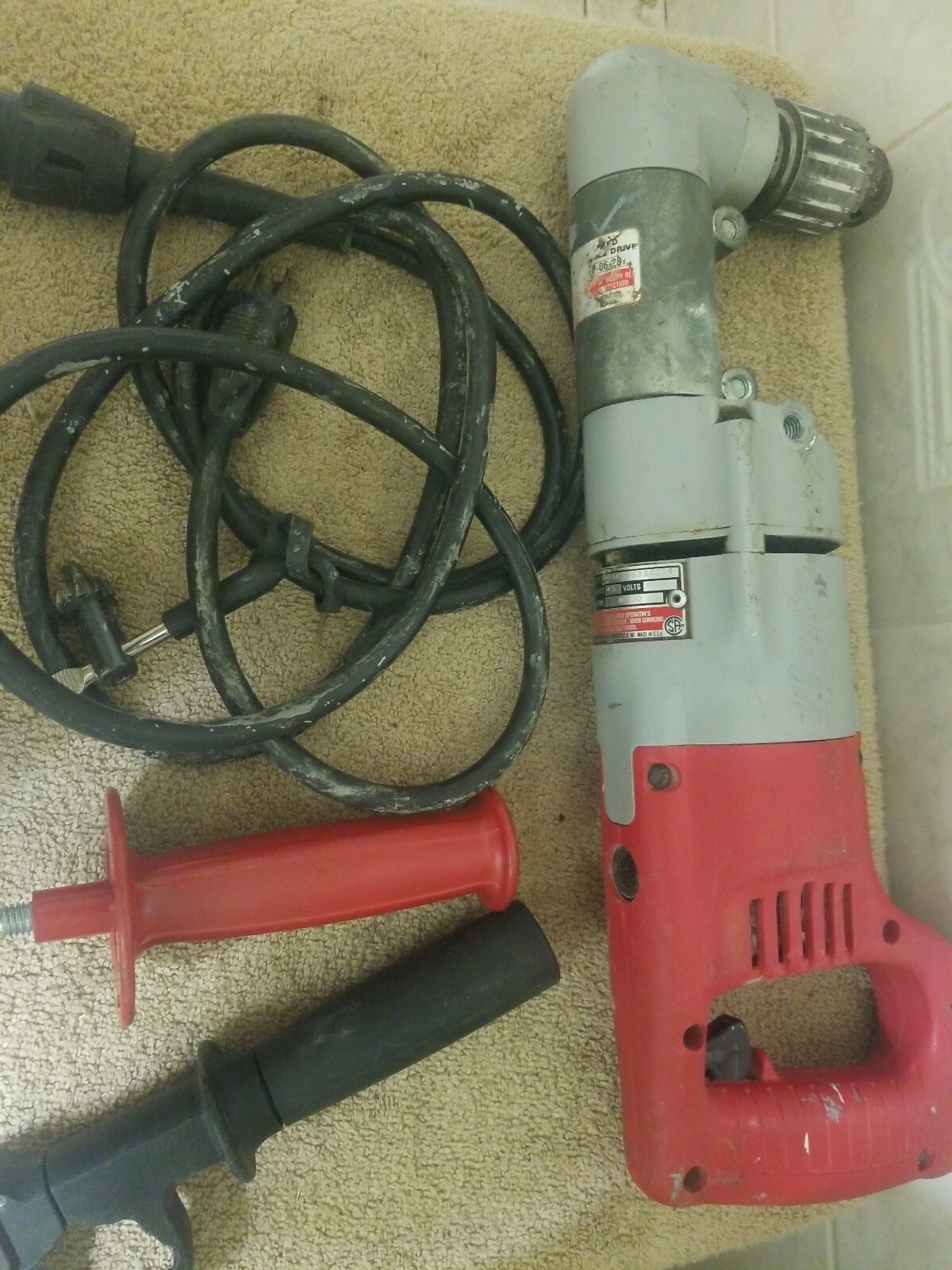 Milwaukee 1107-1 1/2″ Heavy Duty Variable Speed, Right Angle Drill w/ Chuck