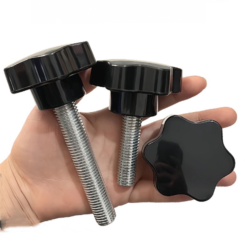 M12 M14 M16 Thread Male Star Screw Shaped Fixing Clamping Thumb Knob Bolt D=60mm