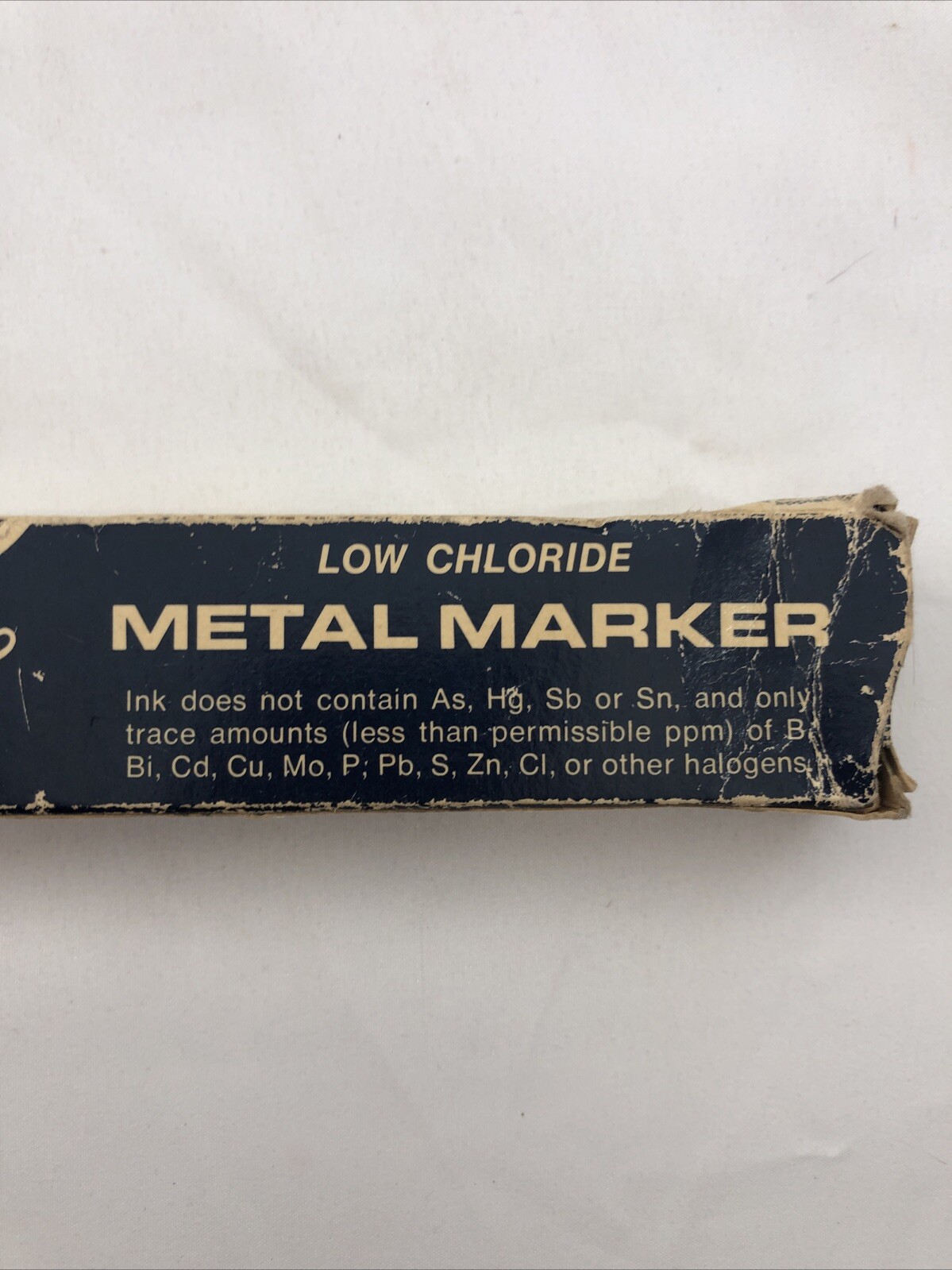 New NISSEN Metal Marker in Yellow 5/64″ in Original Box Low Chloride NOS
