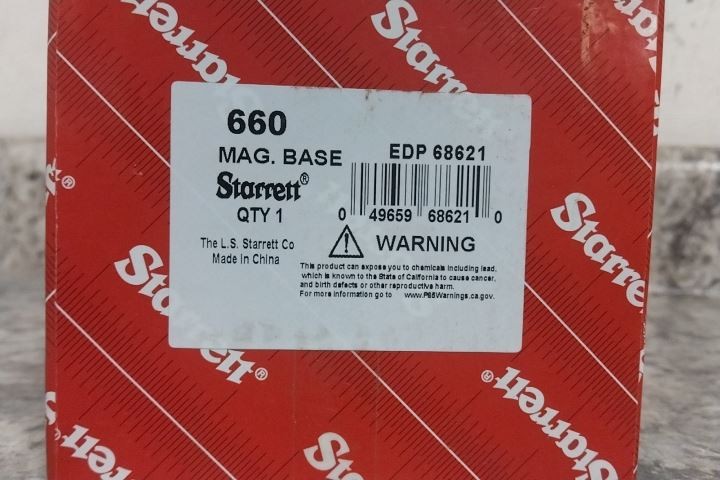 Starrett 660 7.5 In Maximum Reach Magnetic-Base Indicator Holder