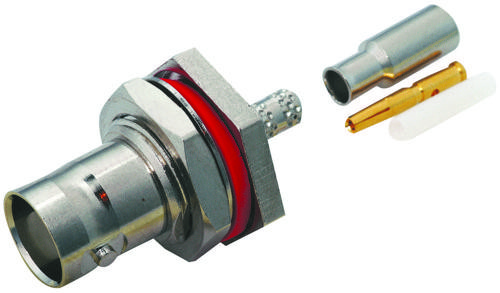 1pc Amphenol Rf 112604 Rf / Coaxial Connector, Bnc Coaxial, Straight Bulkhe