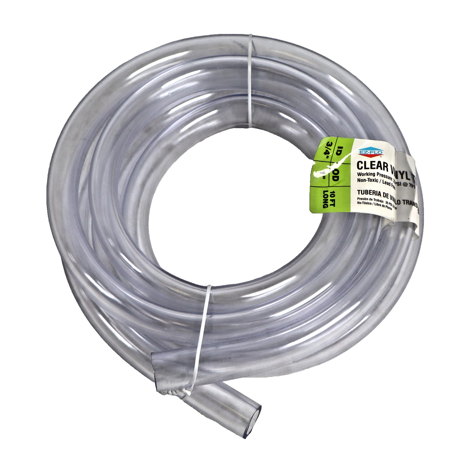 Eastman EZ-FLO 10 Ft. Clear Vinyl Tubing 3/4 In. ID x 1 In. OD 98624 (Some Bent)