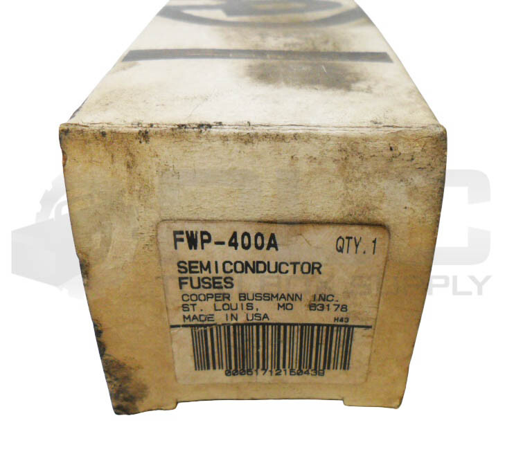 NEW BUSSMANN FWP-400A SEMICONDUCTOR FUSE 400A 700V AC/DC *READ*