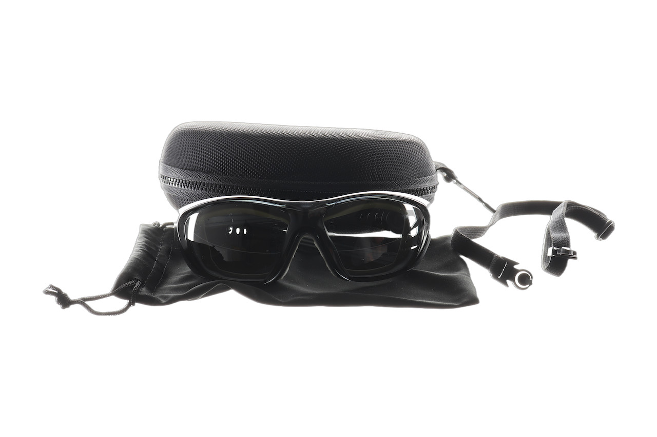 Tinted Safety Glasses Sport Sunglasses – Adjustable Temples with Case & Pouch