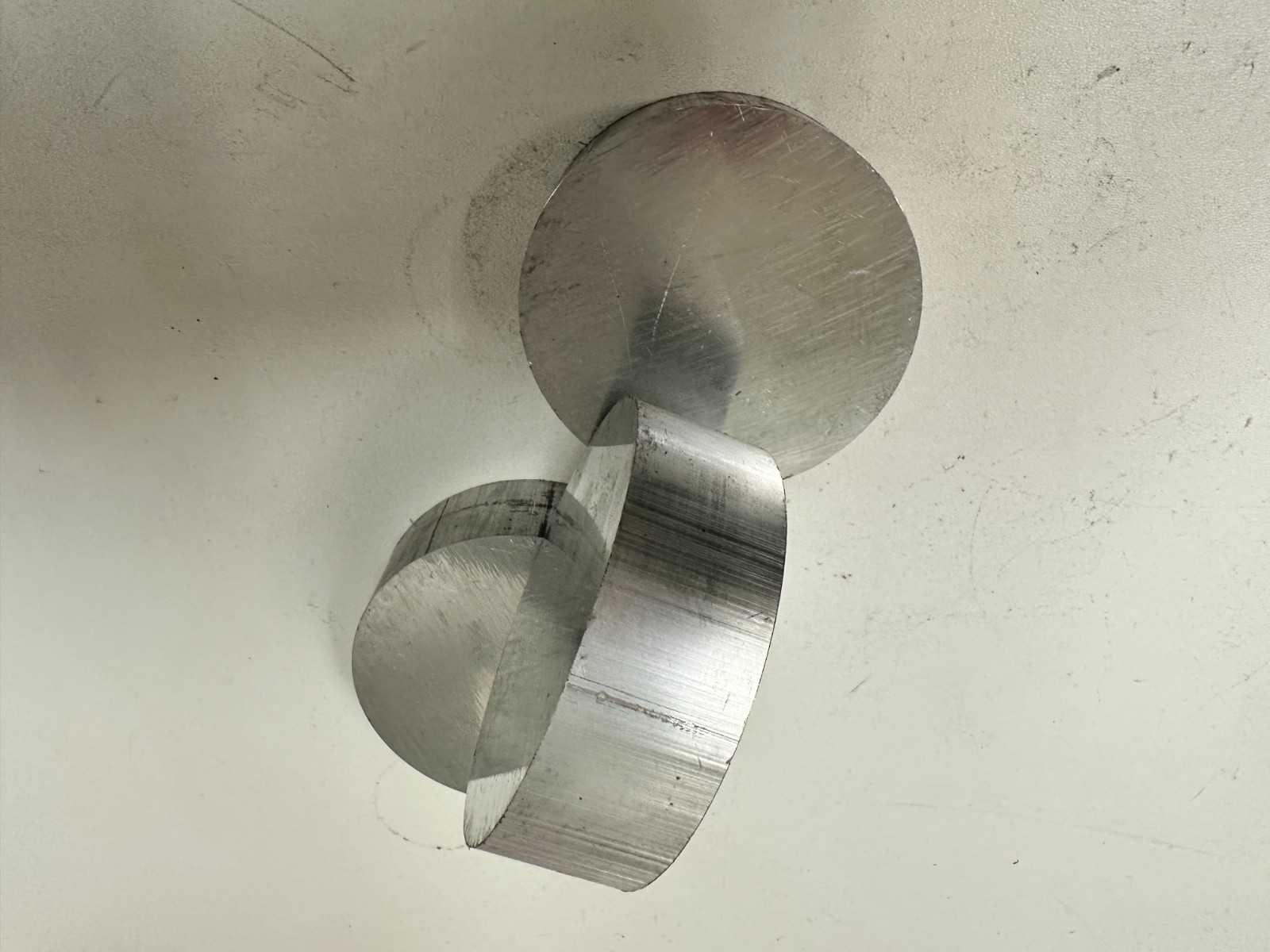 3.25 Diameter Aluminum Round Bar 6061 T6511 Length 1.06 inches QTY 3 SKU10118